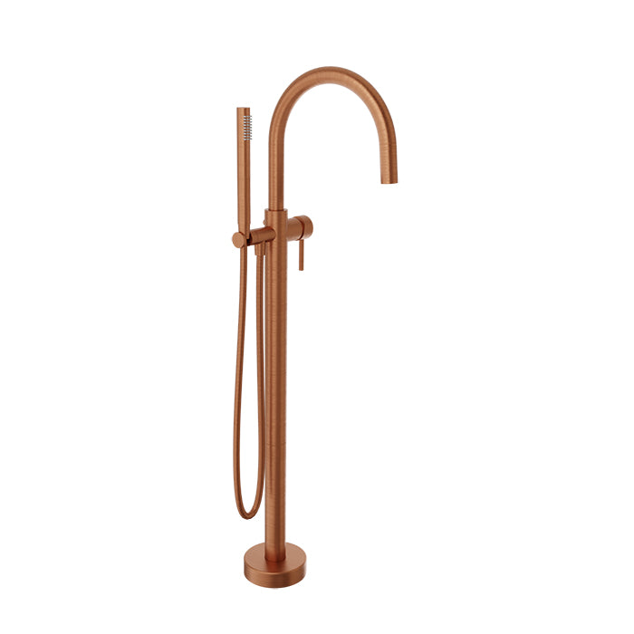 Baril Zip Floor-Mounted Tub Filler with Hand Shower