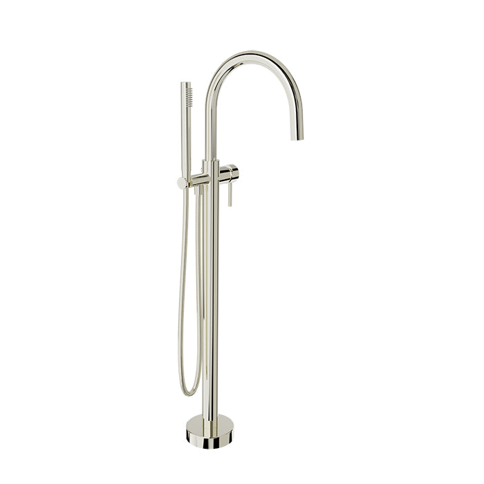 Baril Zip Floor-Mounted Tub Filler with Hand Shower