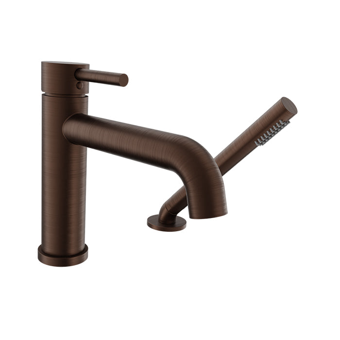 Baril Zip 2-Piece Deck Mount Tub Filler with Hand Shower