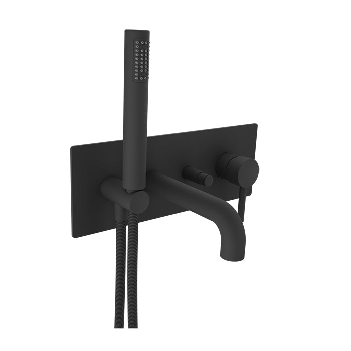 Baril Zip Pressure Balanced Wall Mounted Tub Faucet with Hand Shower