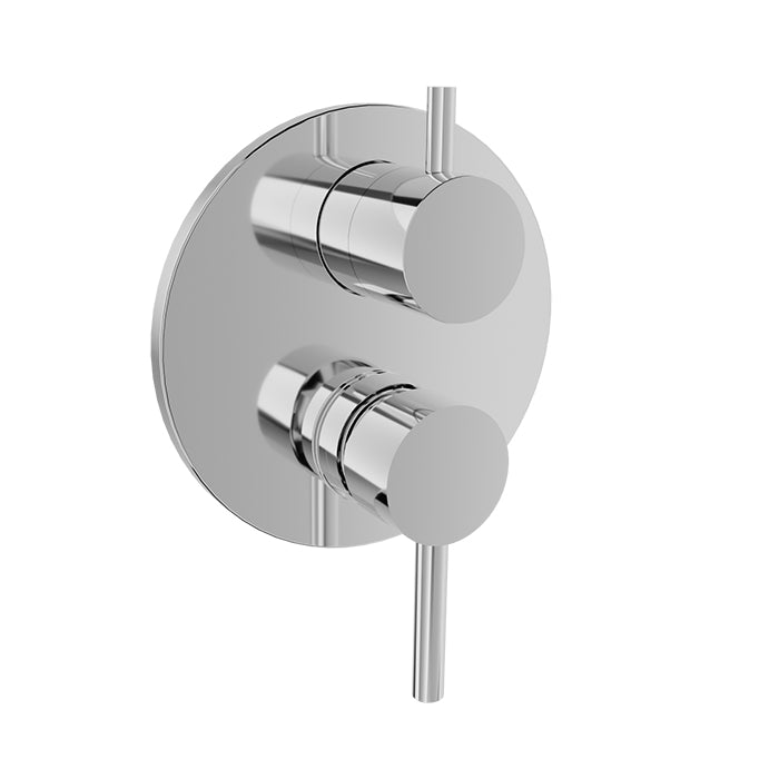 chrome shower valve
