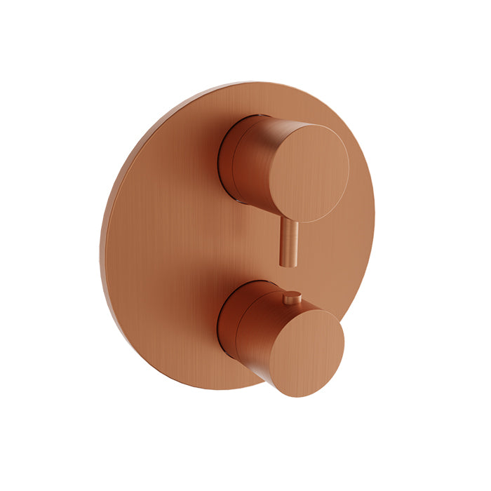 Baril Zip Complete Thermostatic Pressure Balanced Shower Control Valve with 2-Way Diverter - Non-Shared Ports