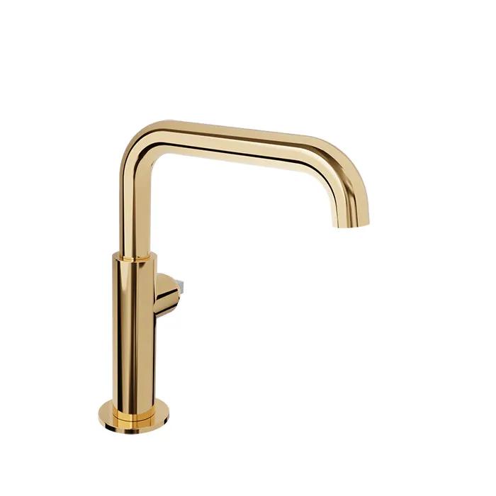 Baril Air Single-Hole Lavatory Faucet - Drain Included (Without Handle) by Baril