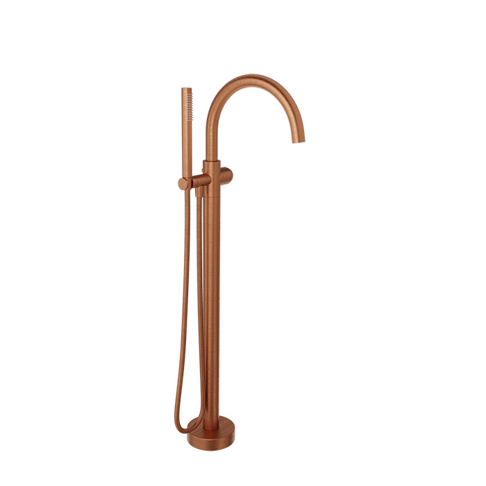Baril Air Floor-Mounted Tub Filler with Hand Shower (Without Handle)