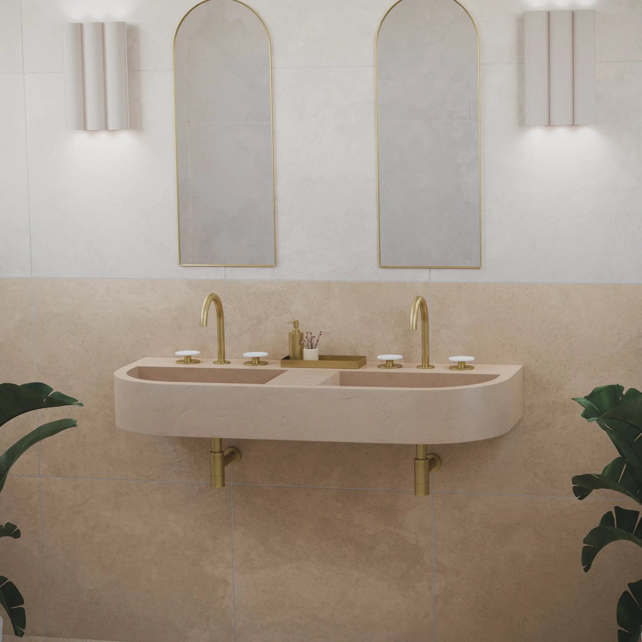 satin brass faucet