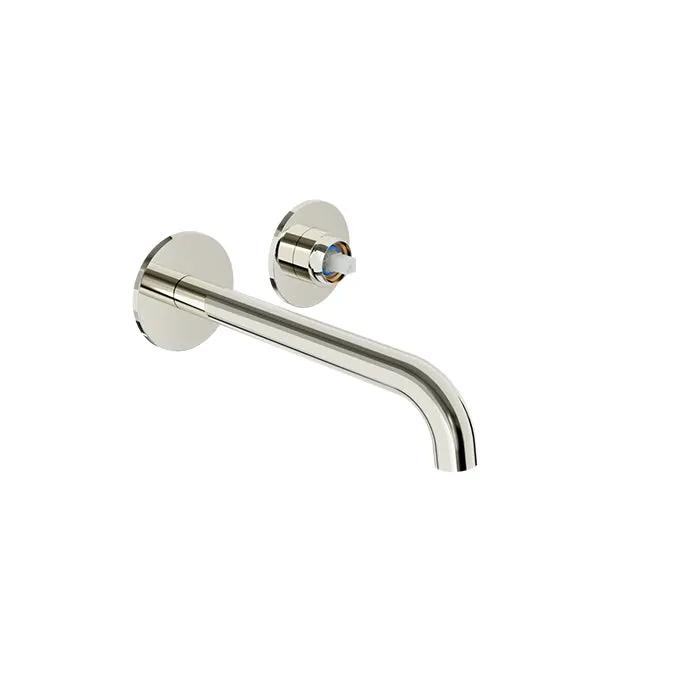 Baril Air Single Lever Wall Mounted Lavatory Faucet - Drain Not Included (Without Handle) by Baril