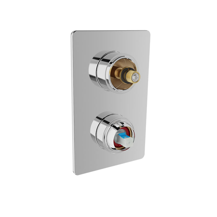 chrome shower valve