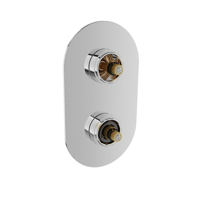 chrome thermostatic shower valve