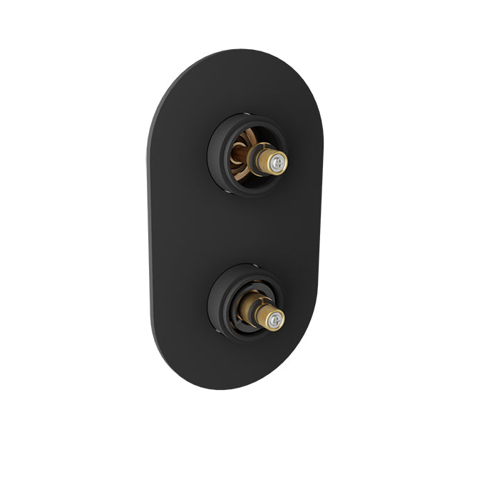 Baril Air Thermostatic Pressure Balanced Shower Valve with 2-Way Diverter without Handle - Non-Shared Port