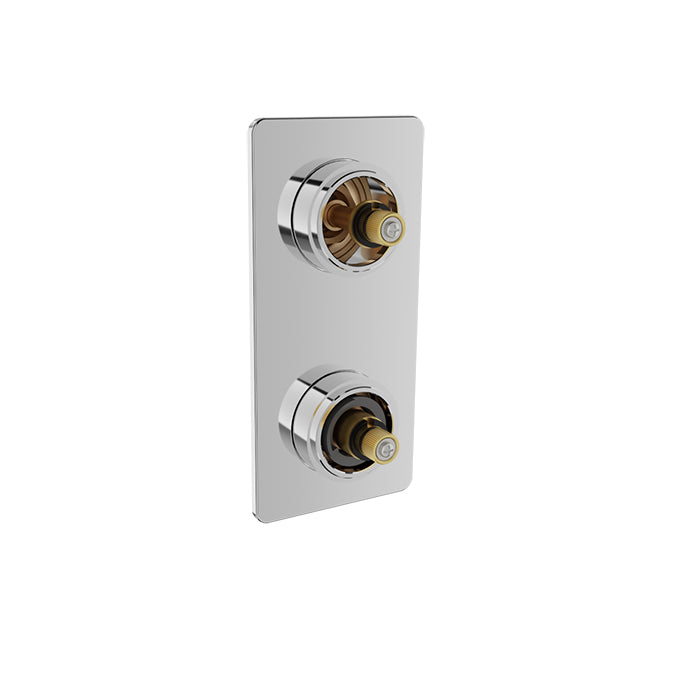 chrome thermostatic shower valve