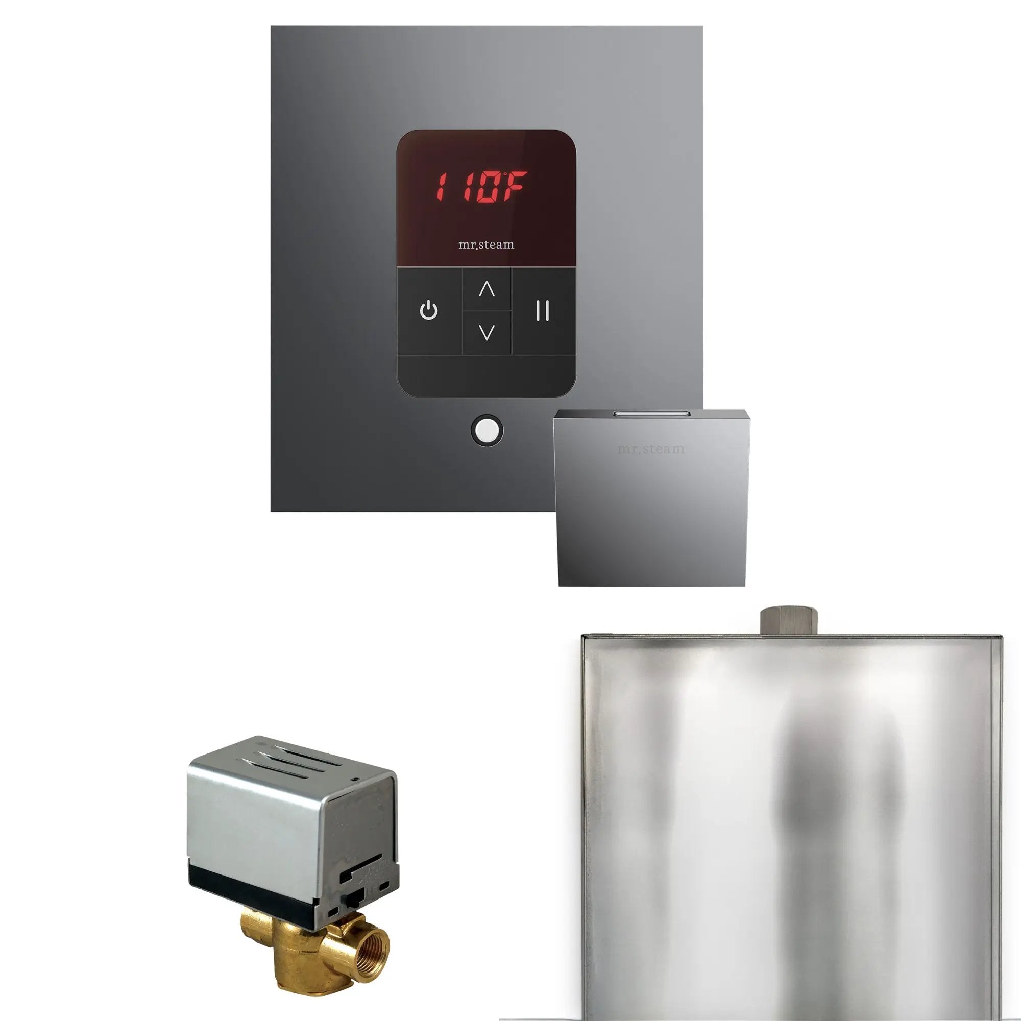 Mr Steam Basic Butler Steam Shower Control Package with Square iTempo Control and Steamhead by Mr Steam