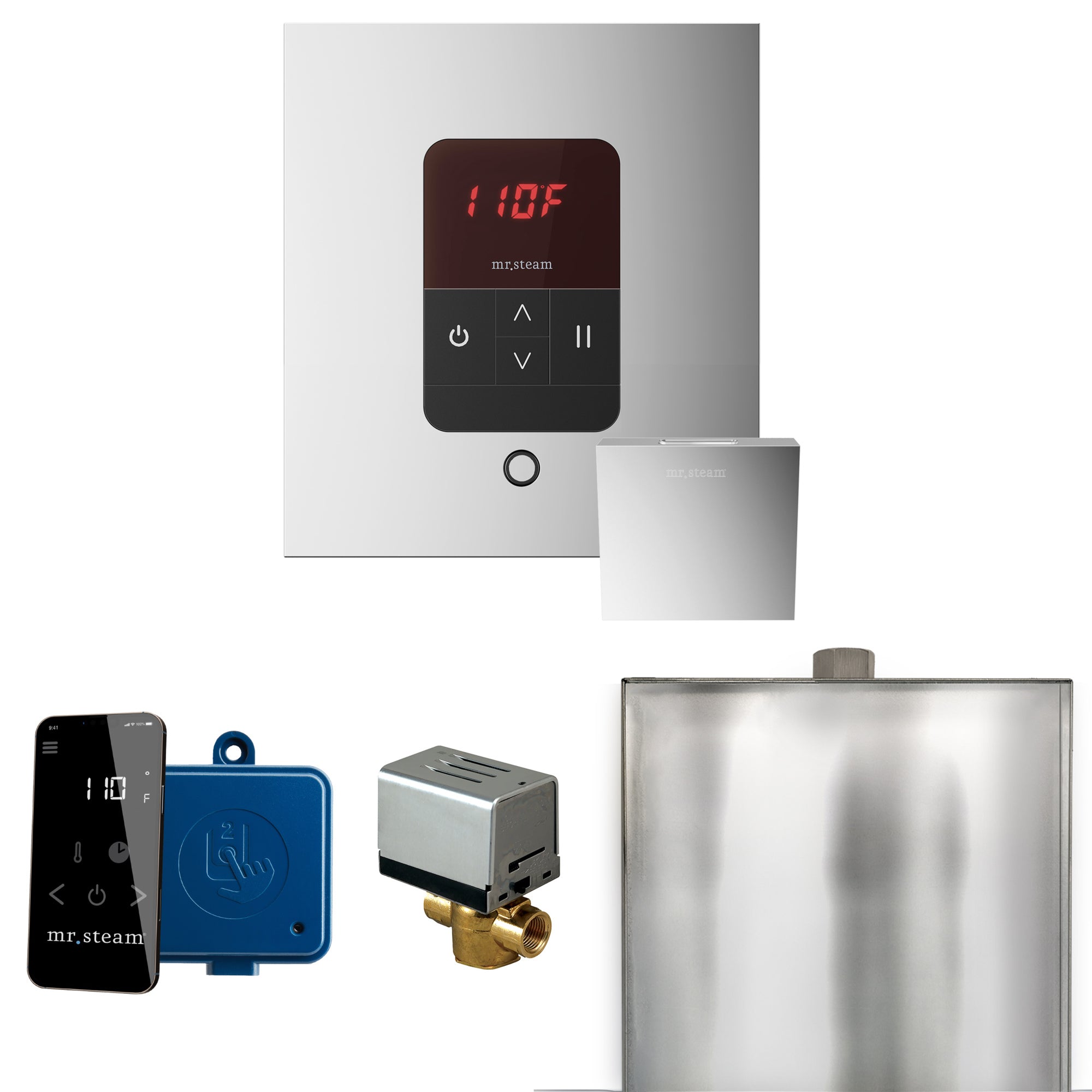 polished chrome control package