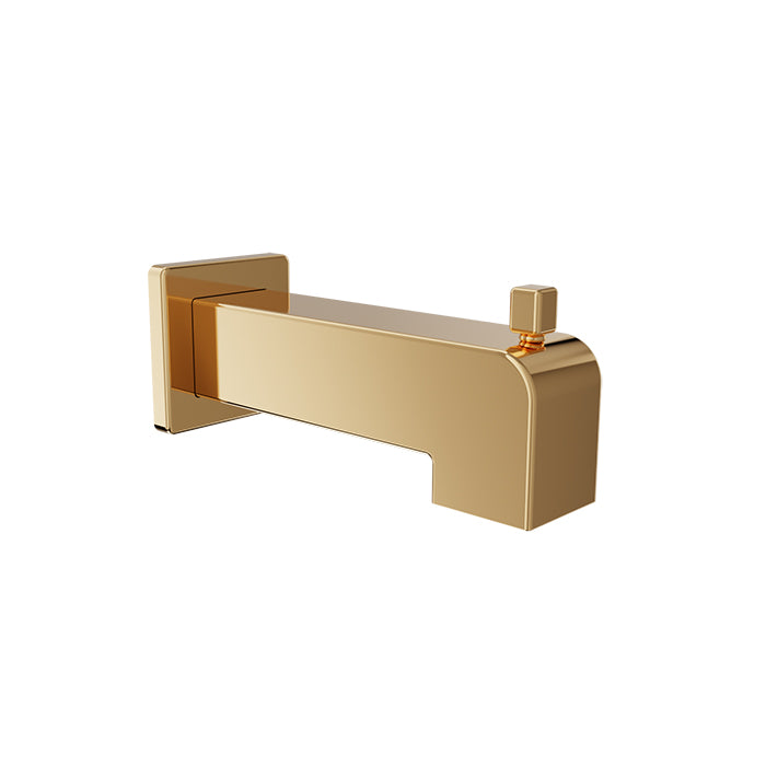 Baril Shower Components Square 7 inch Tub Spout with Diverter