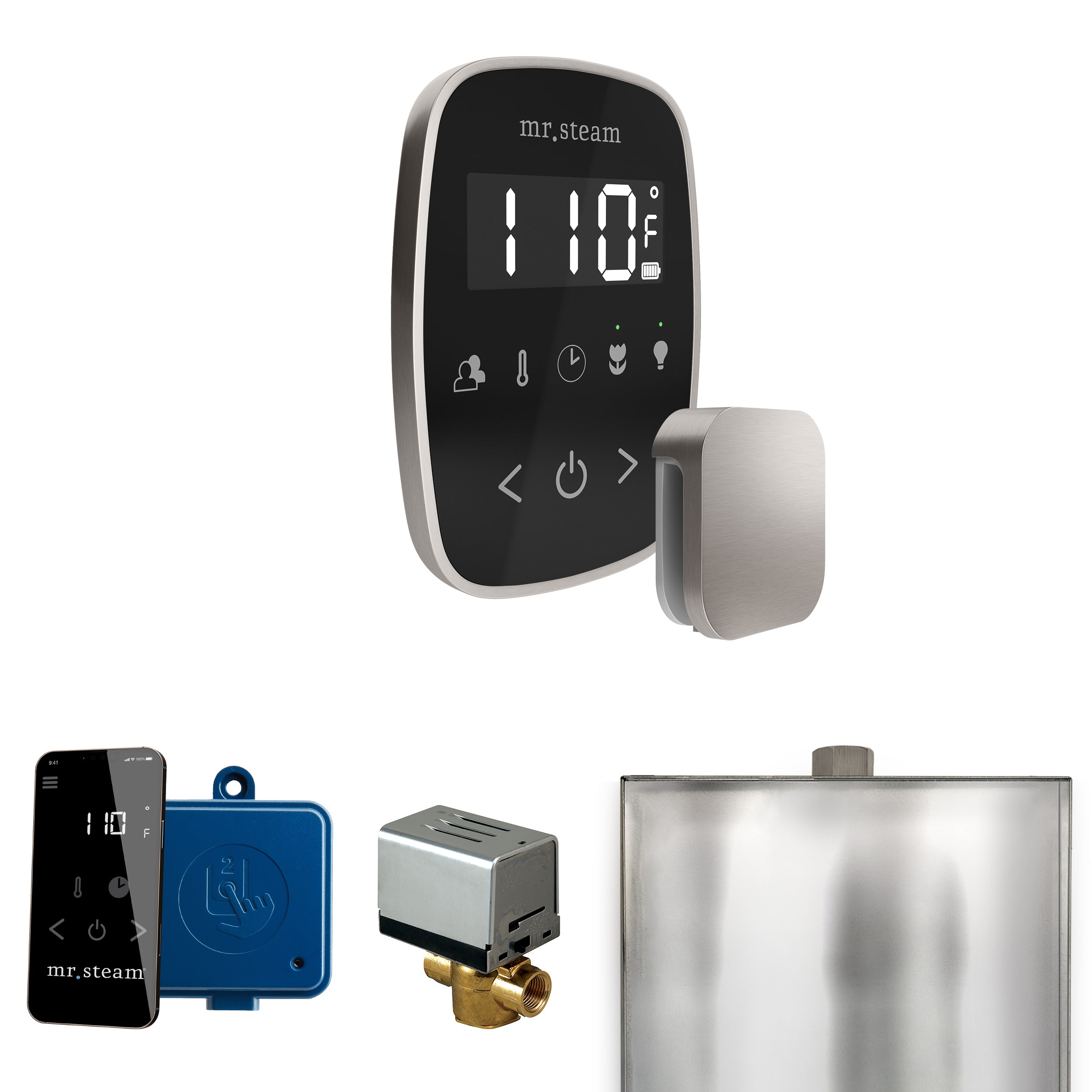 Mr Steam ButlerFlex Steam Shower Control Package with TempoFlex Control and Steamhead