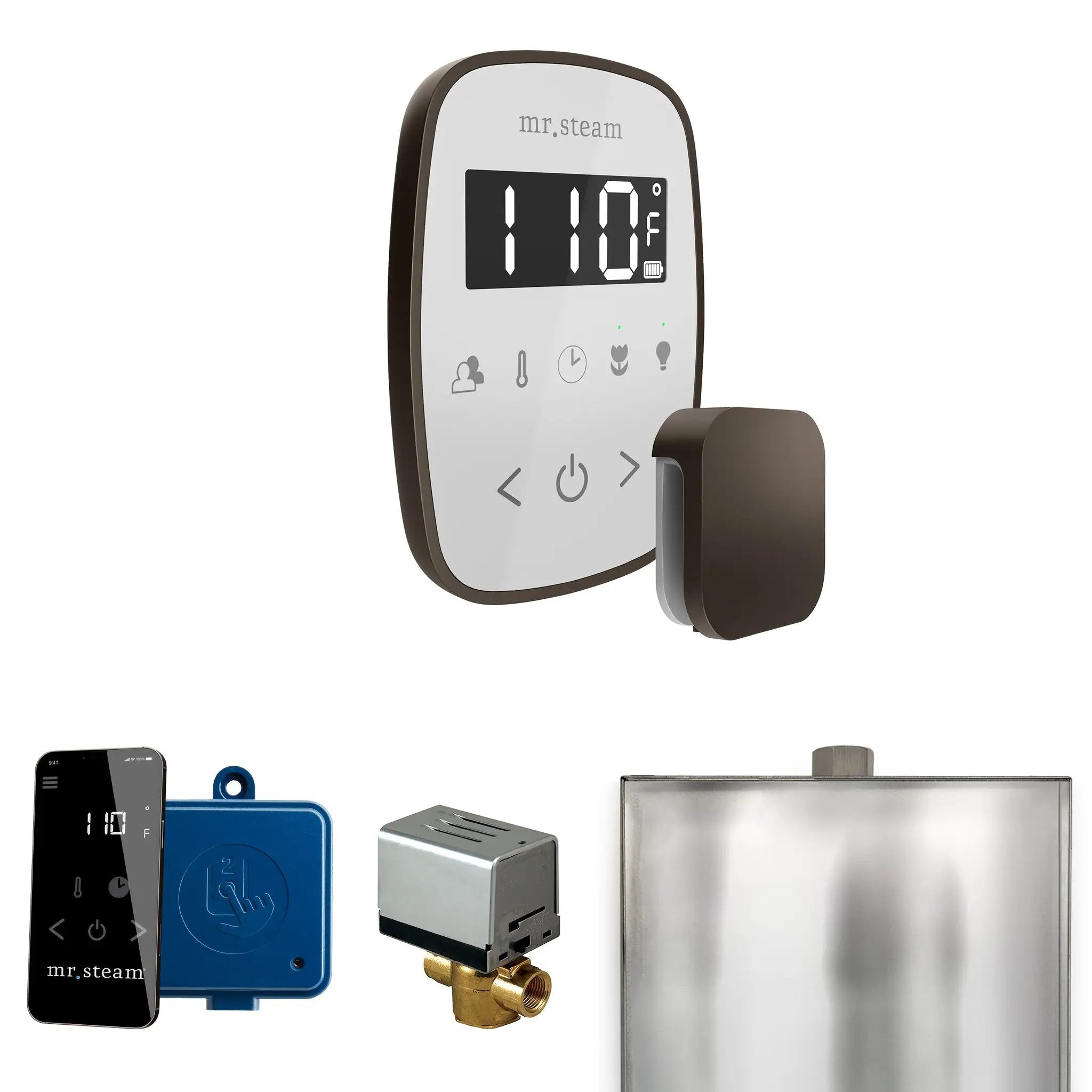 Mr Steam ButlerFlex Steam Shower Control Package with TempoFlex Control and Steamhead by Mr Steam