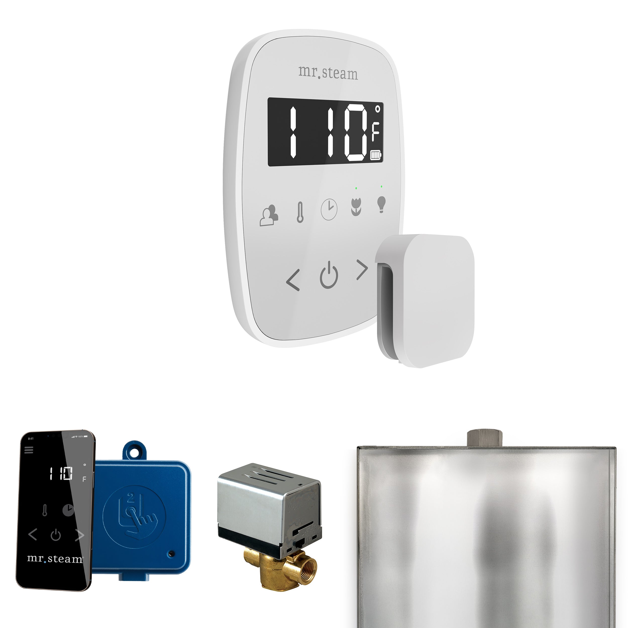 Mr Steam ButlerFlex Steam Shower Control Package with TempoFlex Control and Steamhead