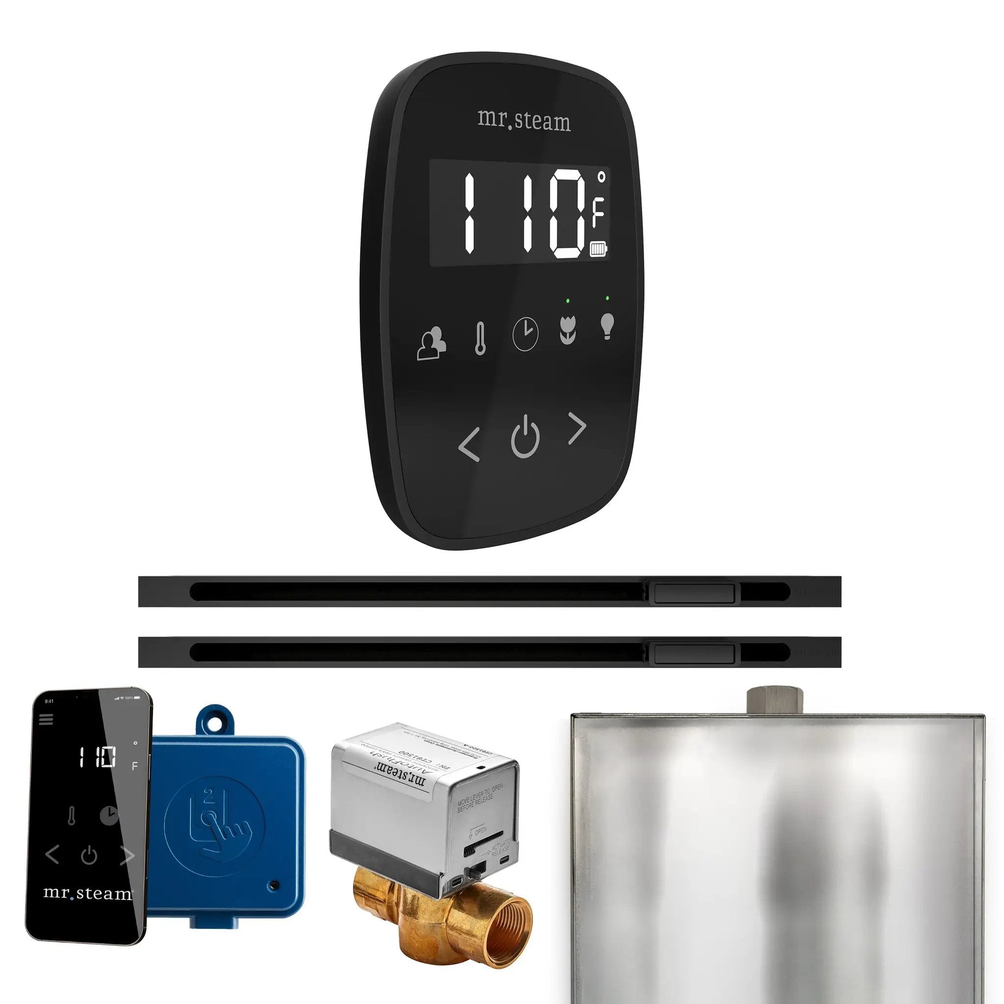 Mr Steam ButlerFlex Max Steam Shower Control Package with TempoFlex Control and Linear Steamhead by Mr Steam