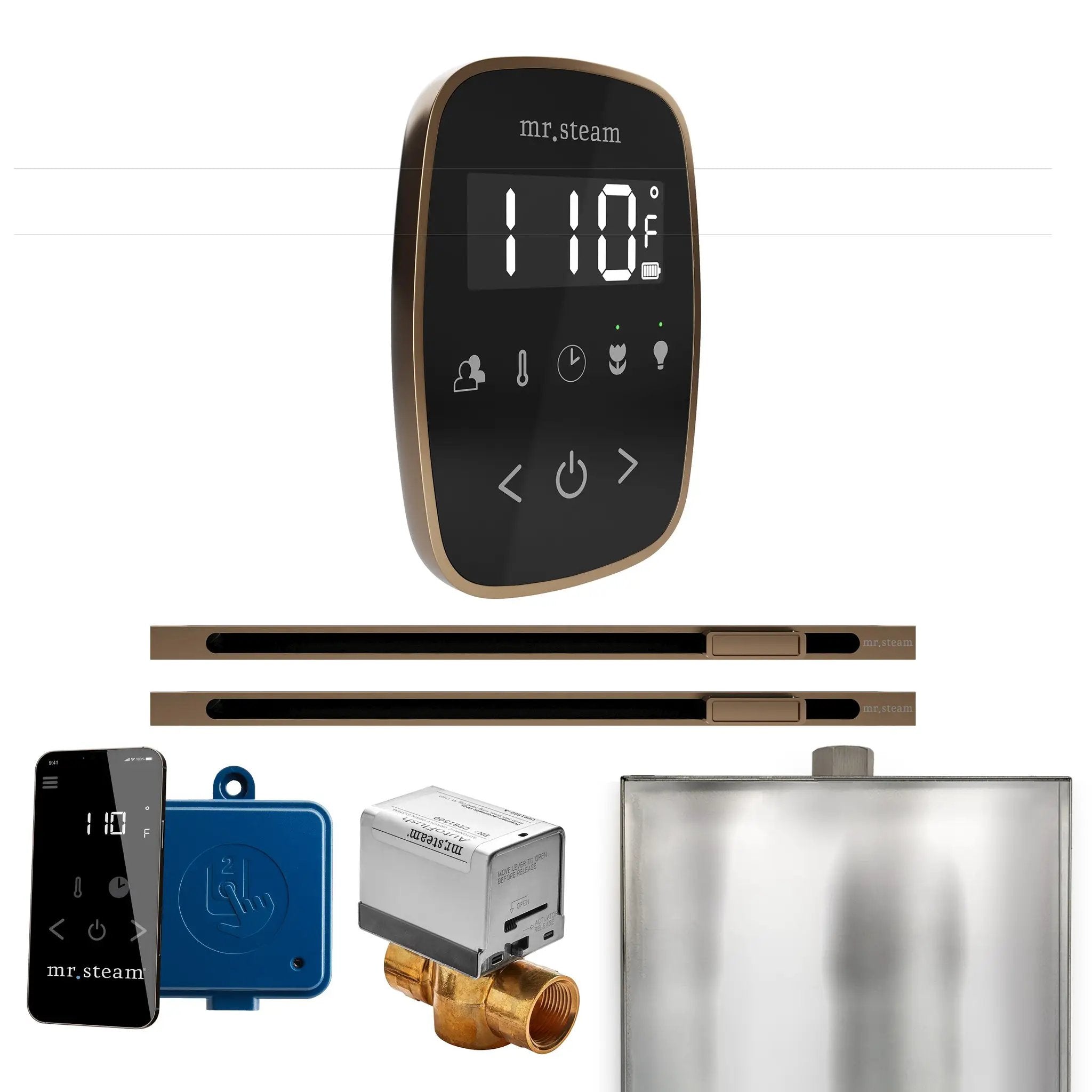 Mr Steam ButlerFlex Max Steam Shower Control Package with TempoFlex Control and Linear Steamhead by Mr Steam