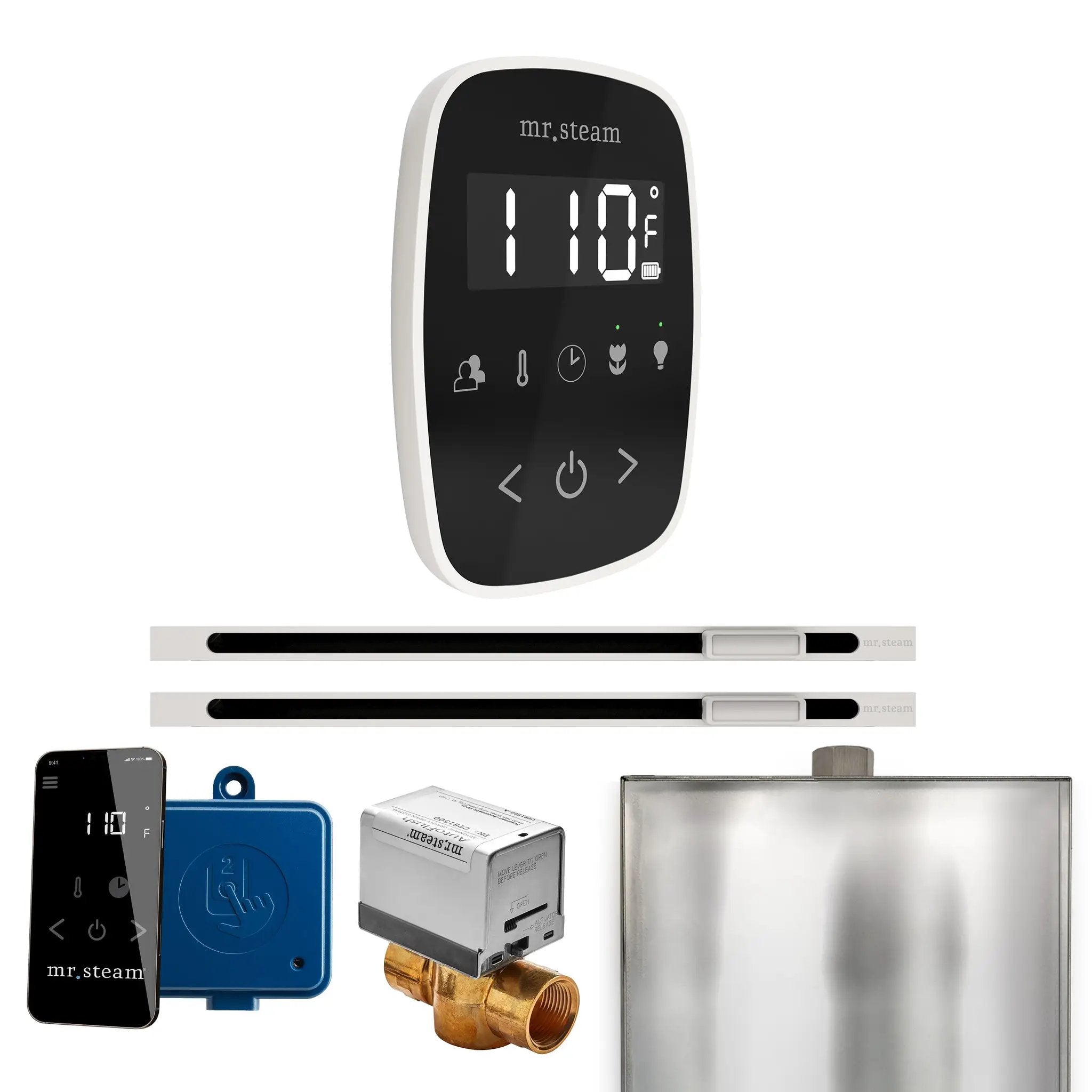 Mr Steam ButlerFlex Max Steam Shower Control Package with TempoFlex Control and Linear Steamhead by Mr Steam