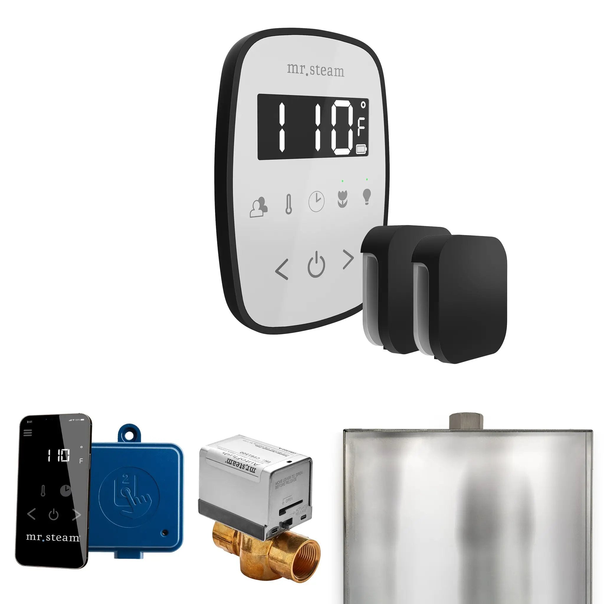 Mr Steam ButlerFlex Max Steam Shower Control Package with TempoFlex Control and Steamhead by Mr Steam