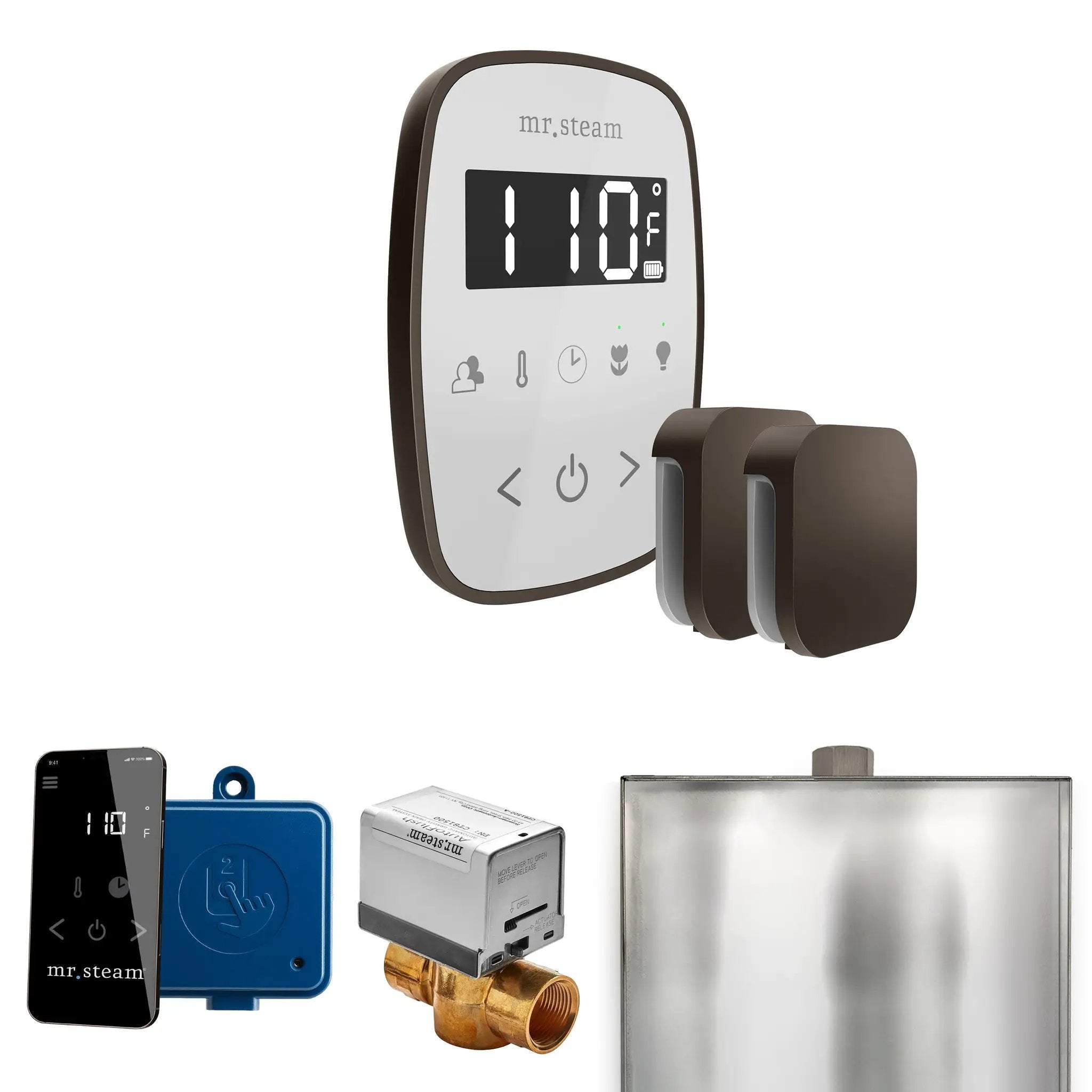 Mr Steam ButlerFlex Max Steam Shower Control Package with TempoFlex Control and Steamhead by Mr Steam