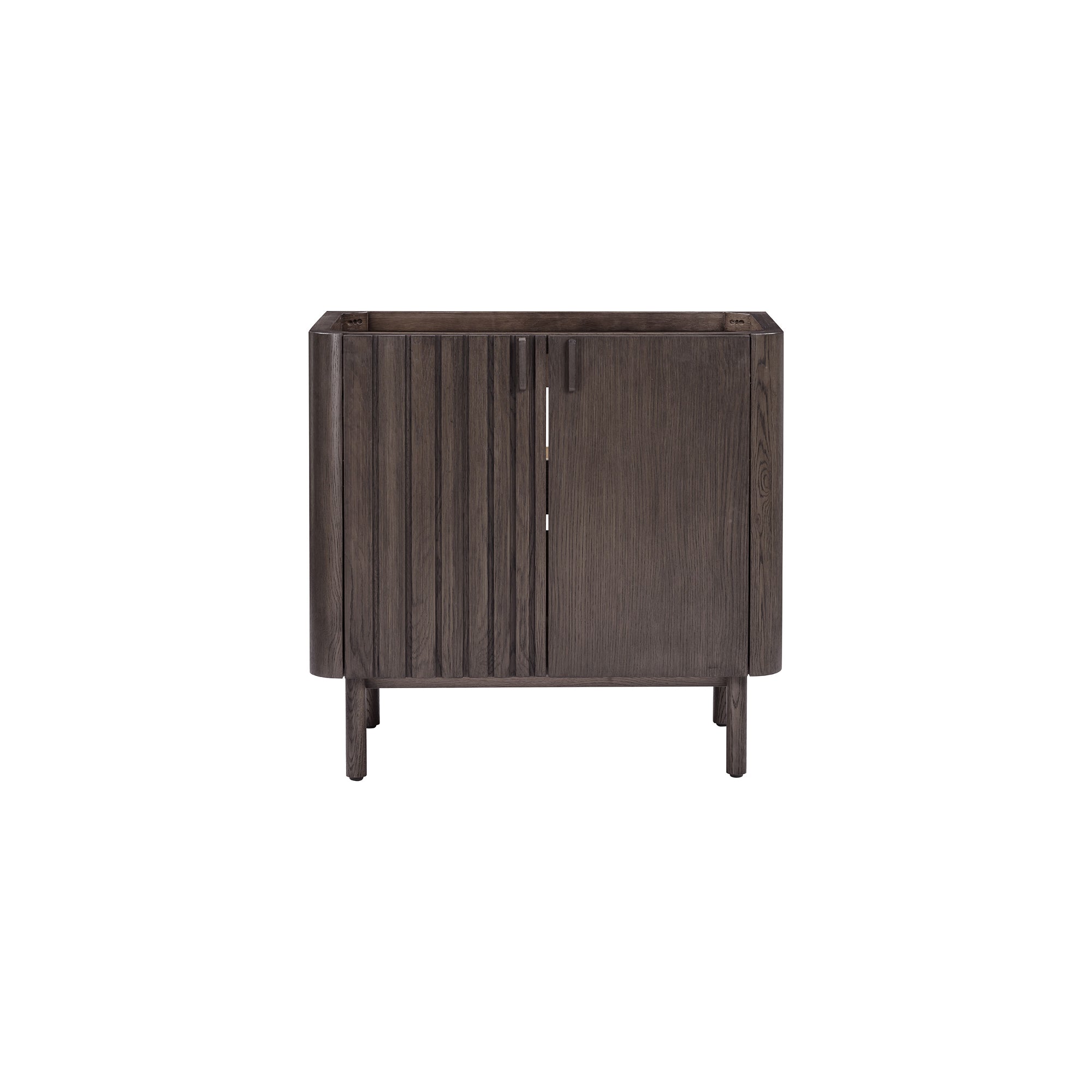 brown oak vanity base