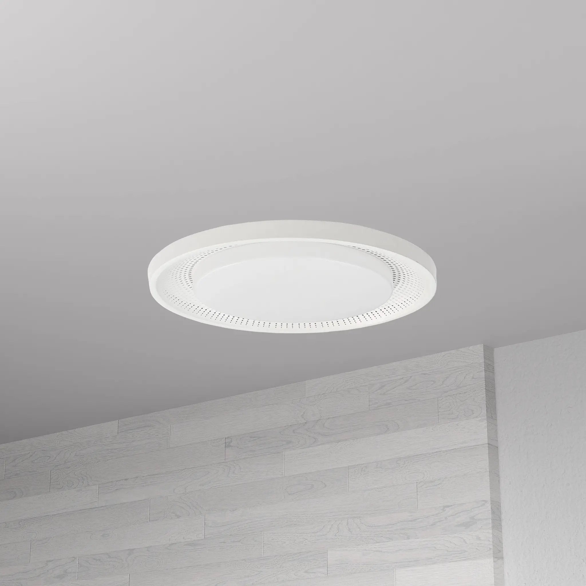 matte white flush mount