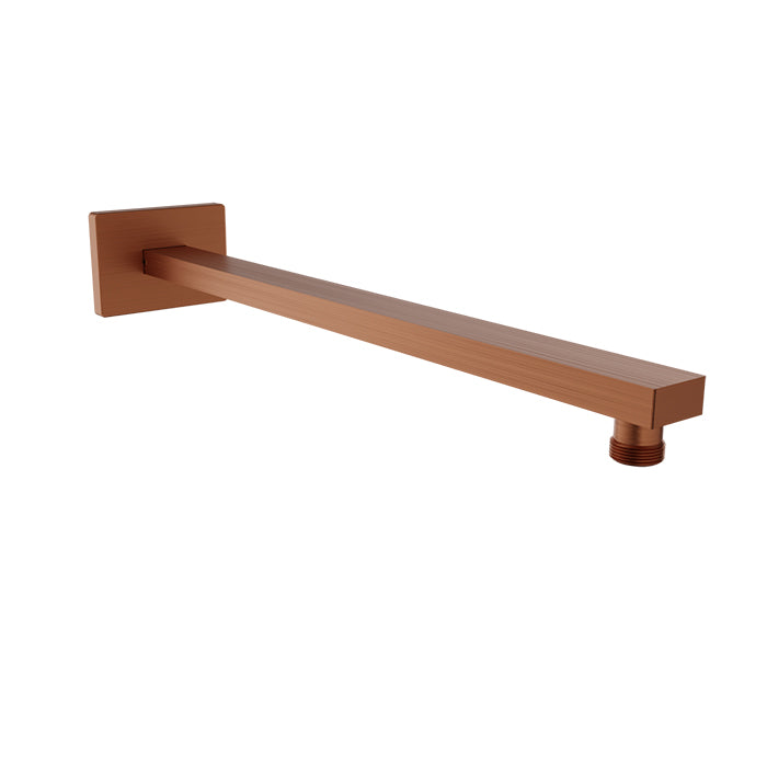 Baril Shower Components 16 inch Square Shower Arm with Flange by Baril