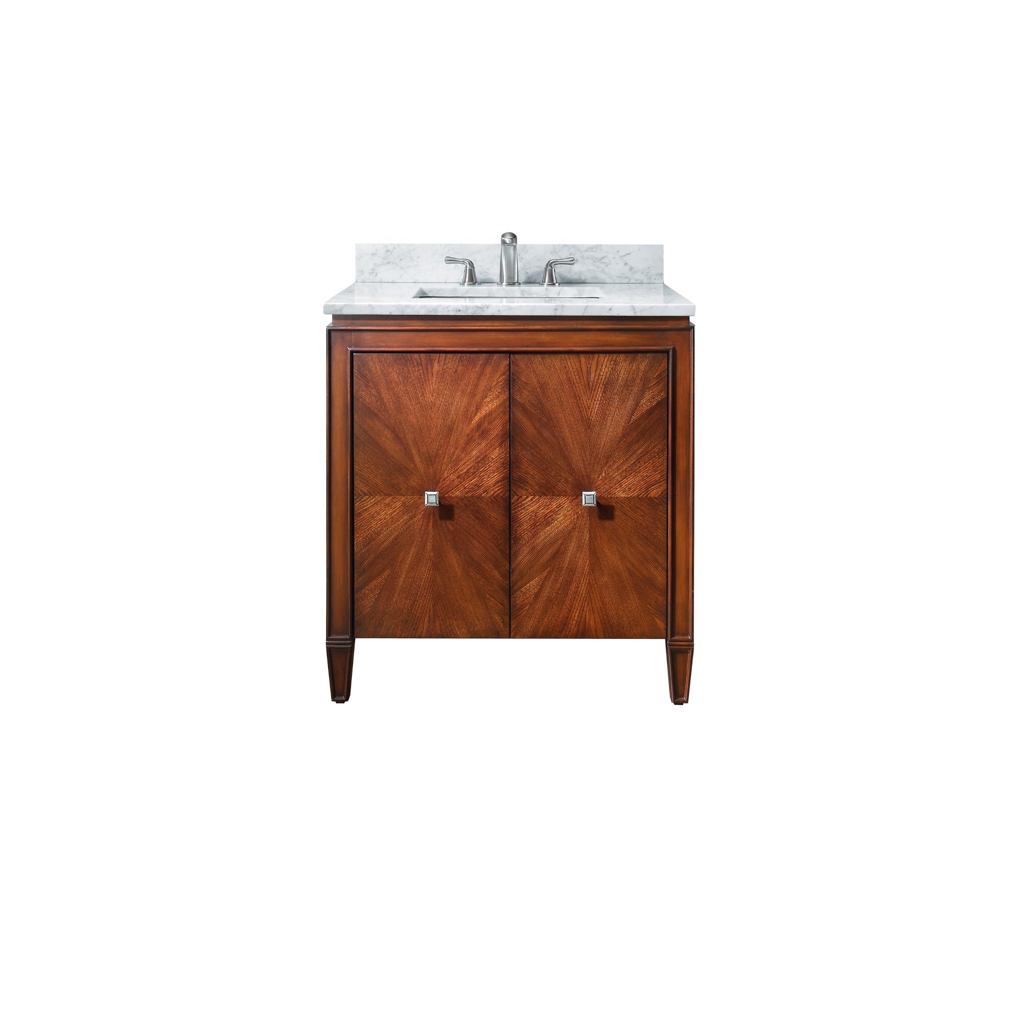 new walnut vanity set