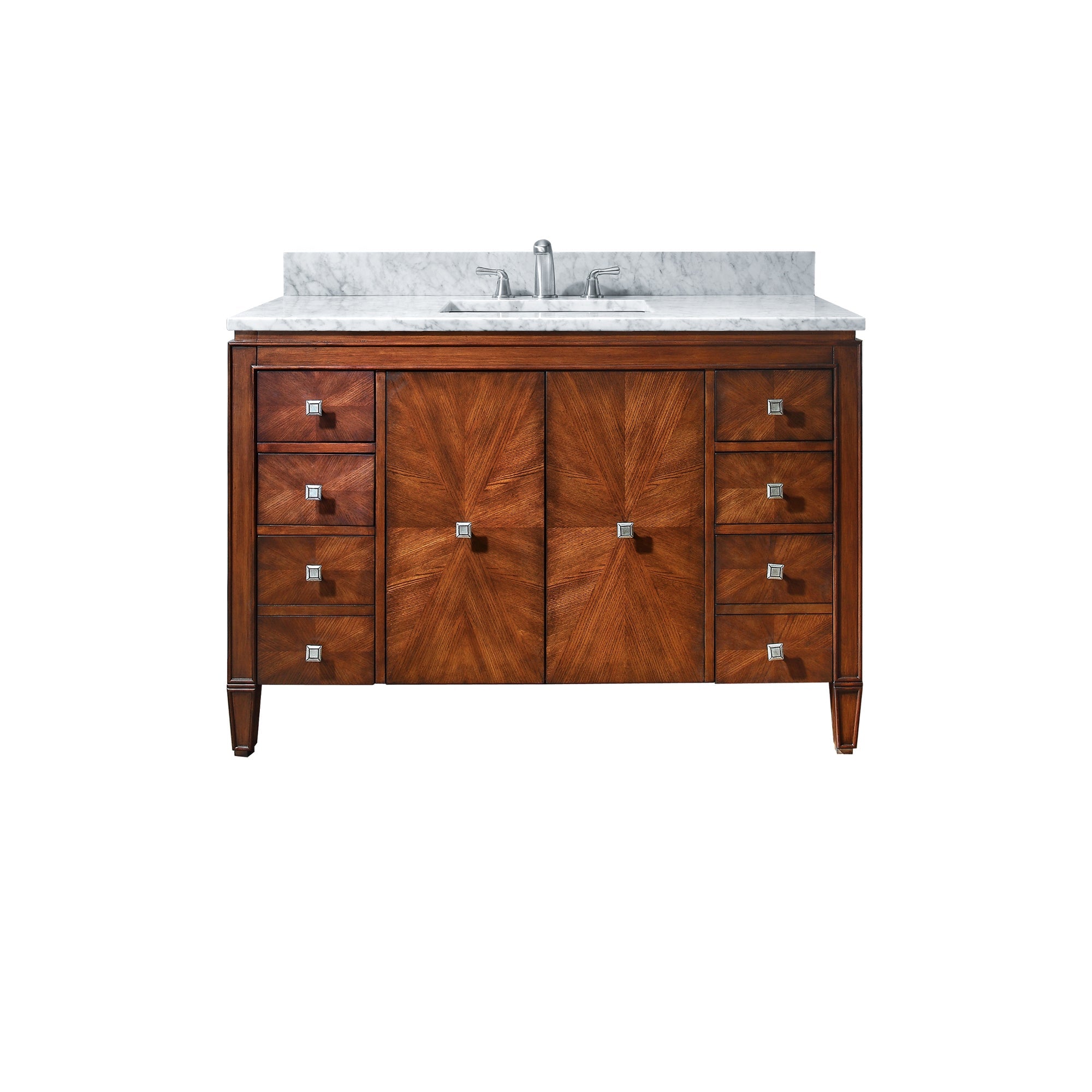 new walnut vanity set