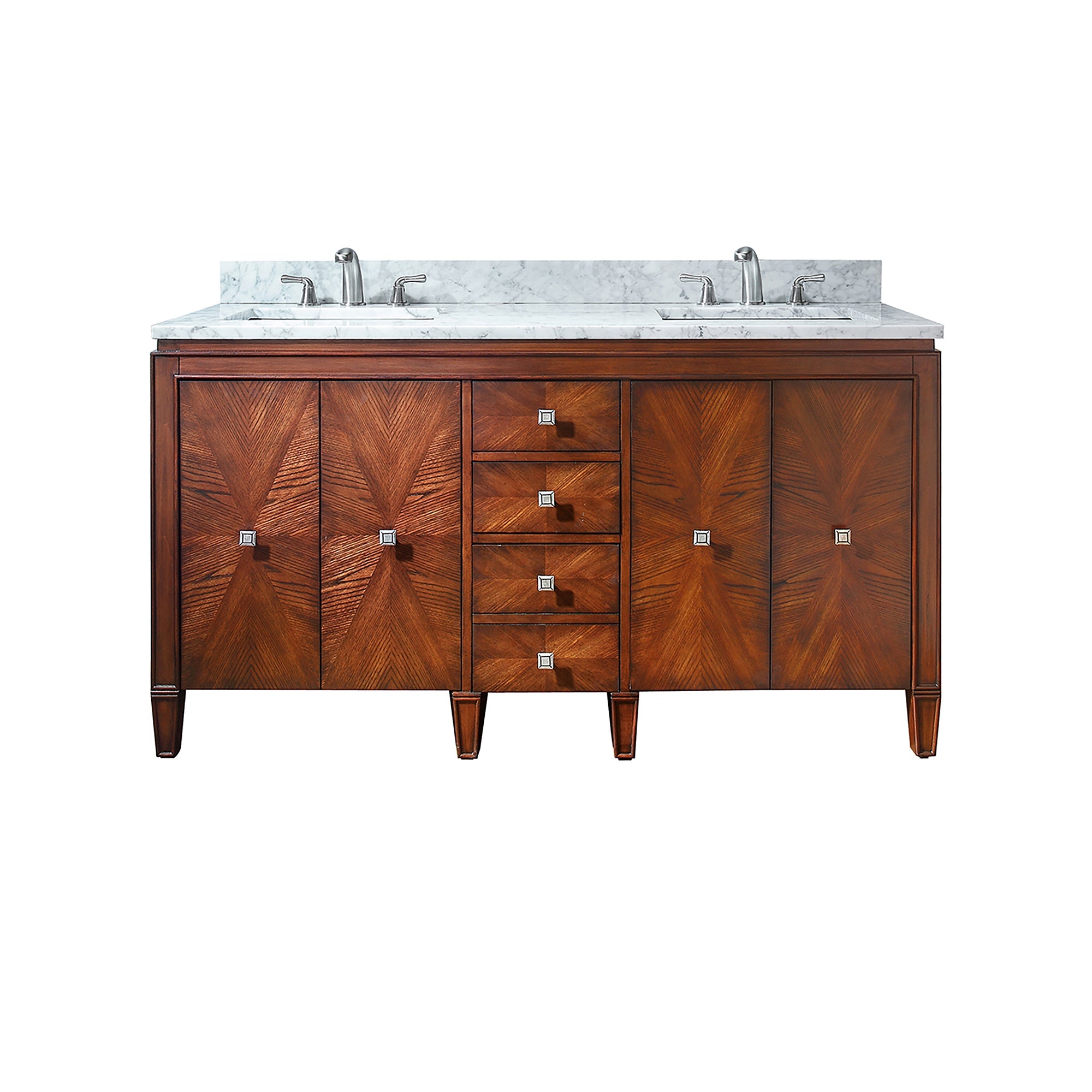 new walnut vanity set