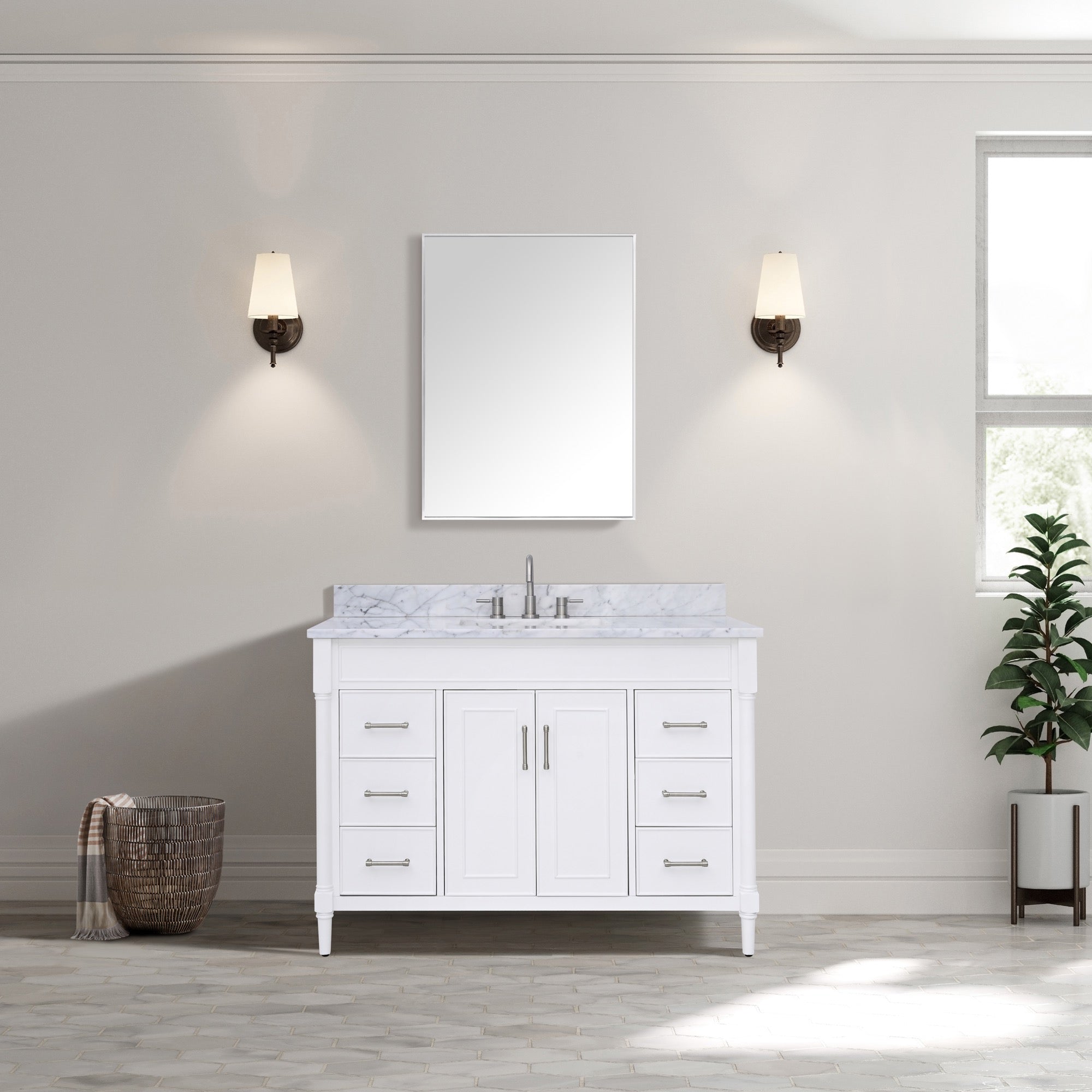 white vanity set