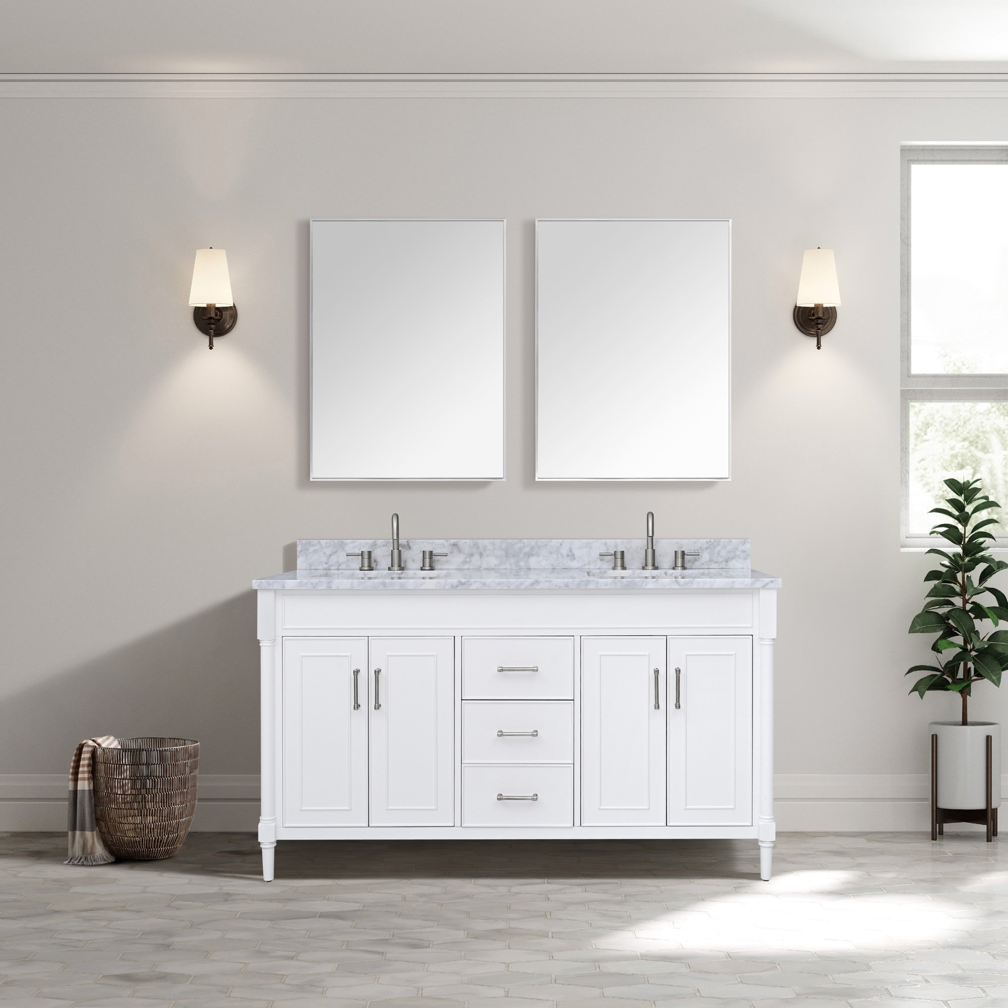 white vanity set