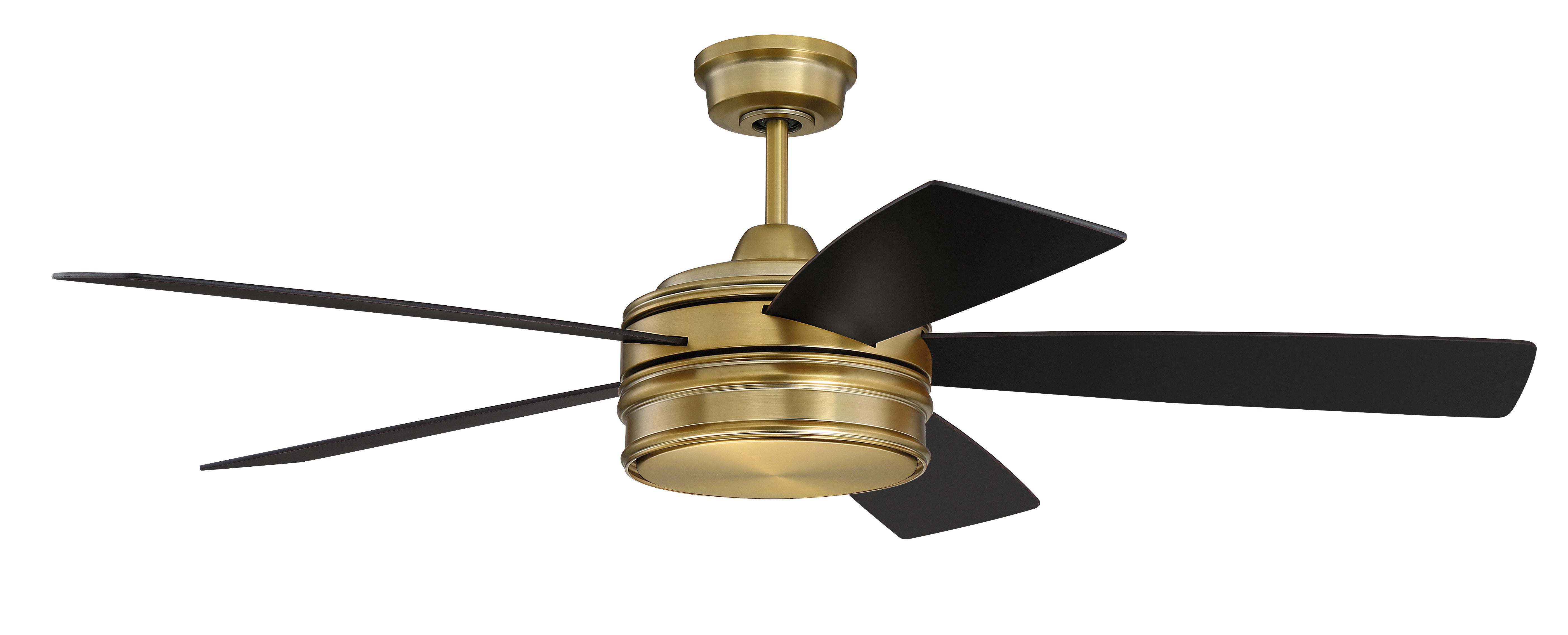 satin brass ceiling fans