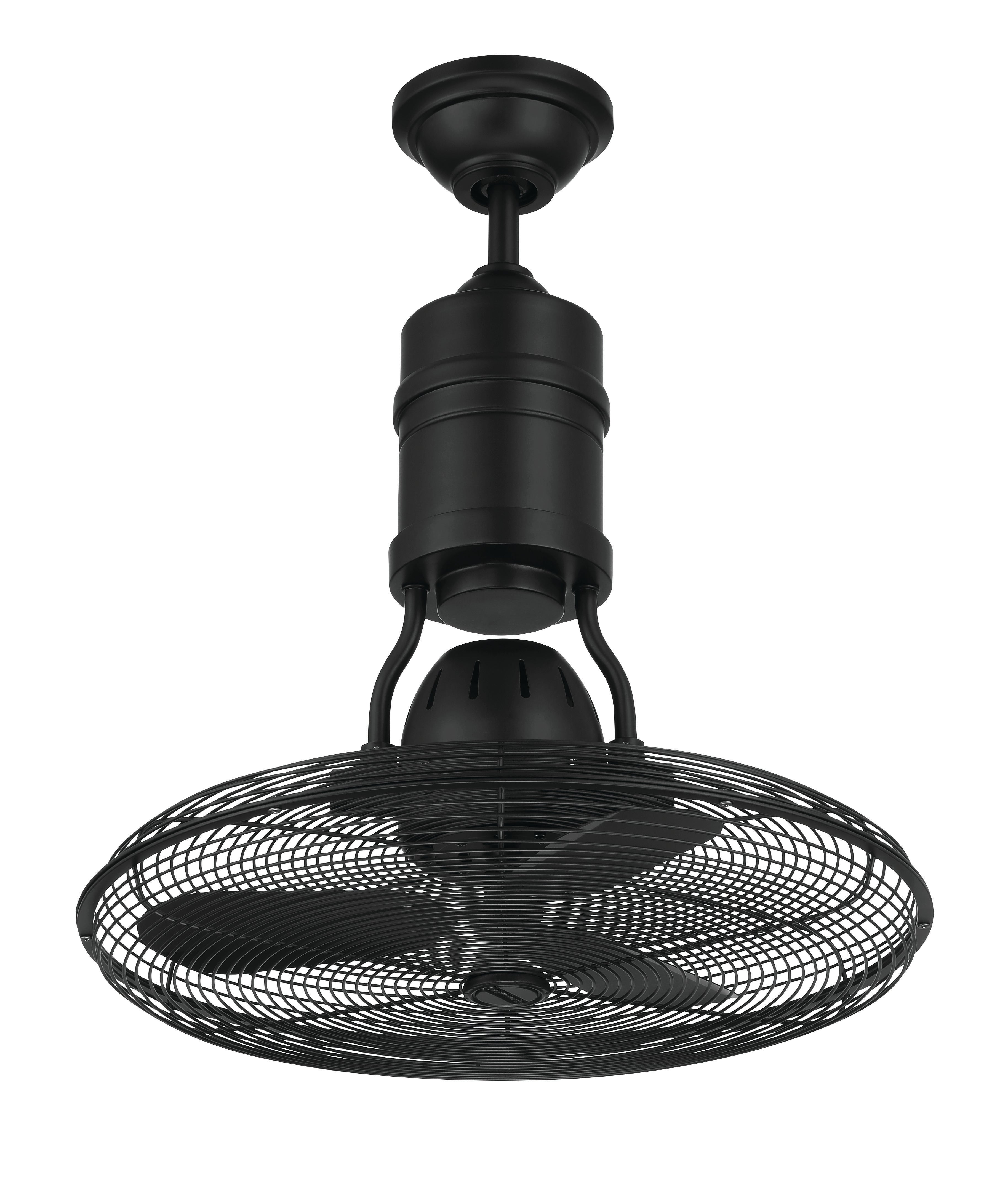 flat black ceiling fans