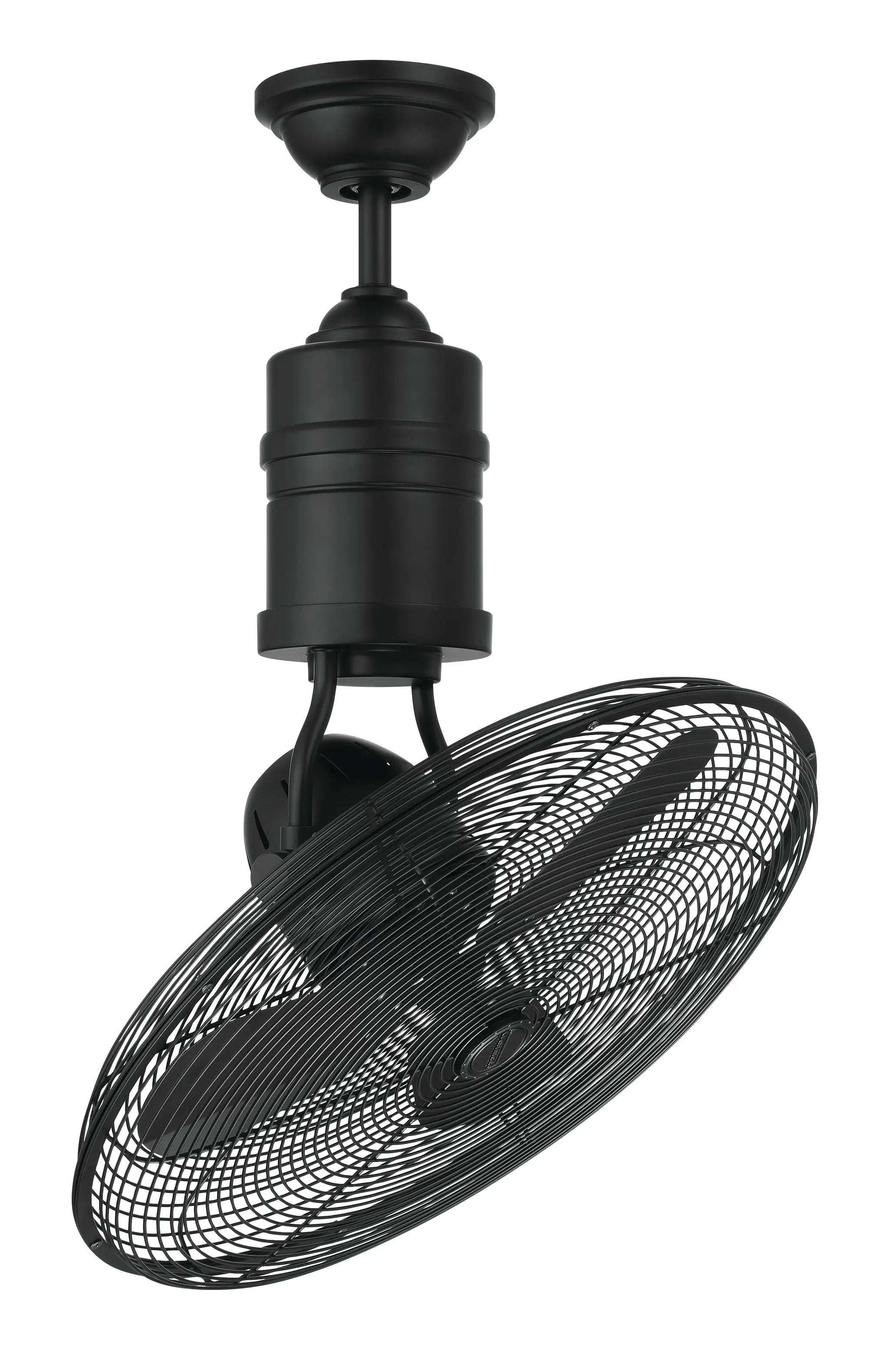 flat black ceiling fans