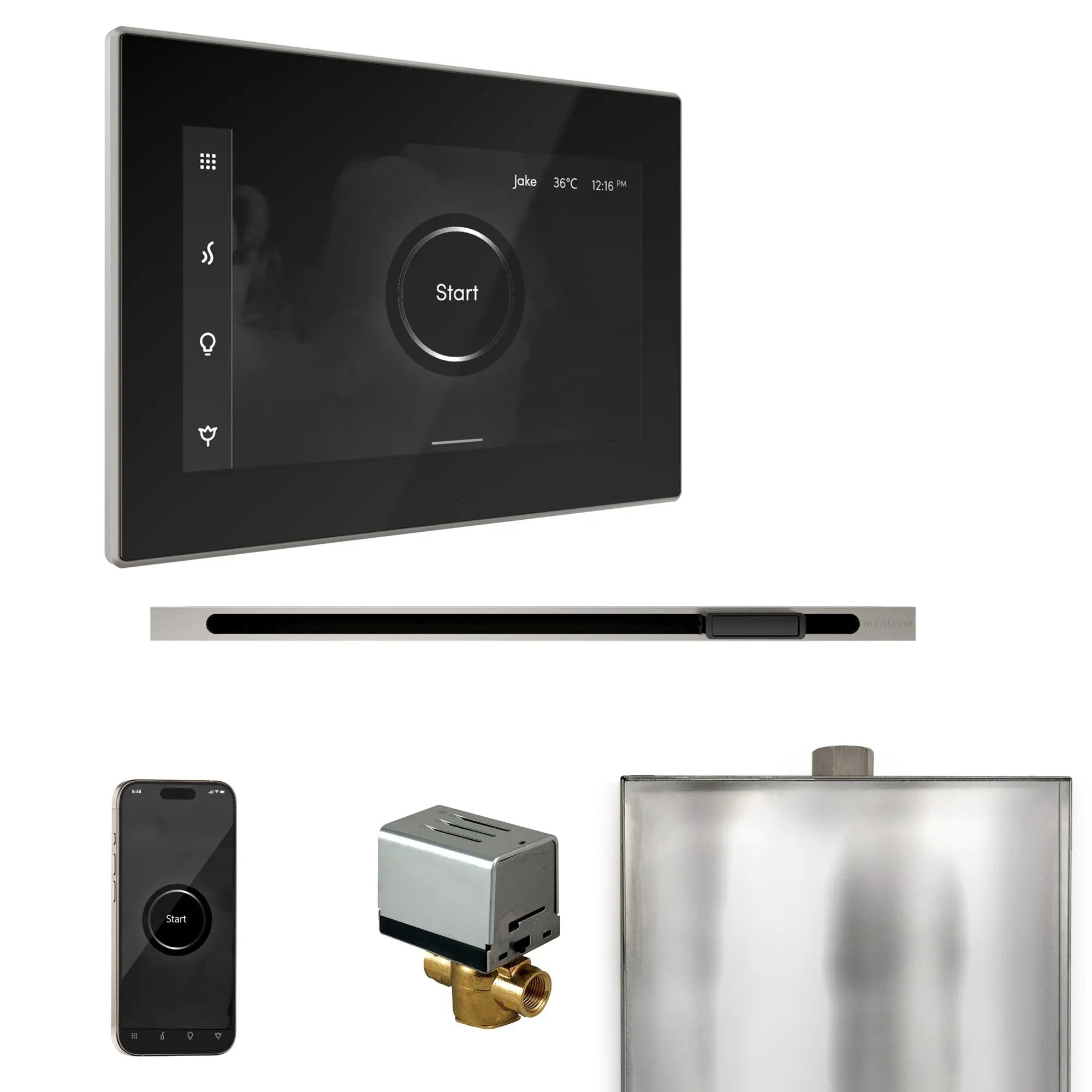 Mr Steam XButler Steam Shower Control Package with iSteamX Control and Linear Steamhead by Mr Steam