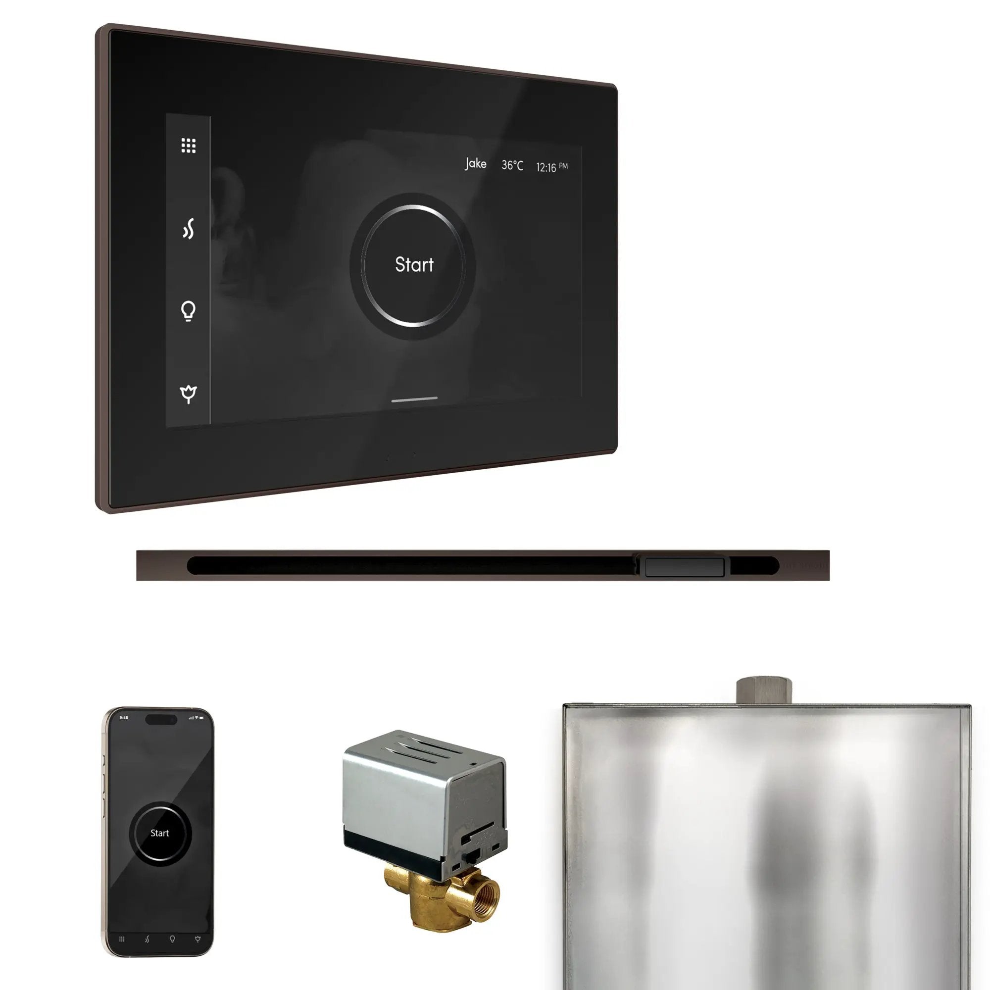 Mr Steam XButler Steam Shower Control Package with iSteamX Control and Linear Steamhead by Mr Steam