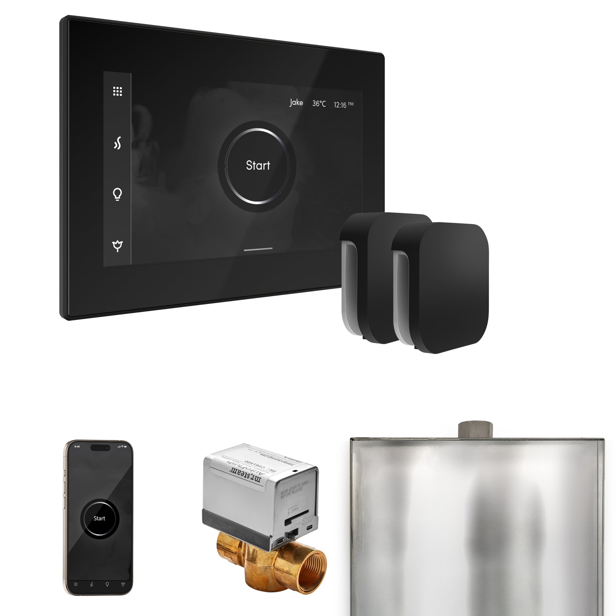Mr Steam XButler Max Steam Shower Control Package with iSteamX Control and Steamhead