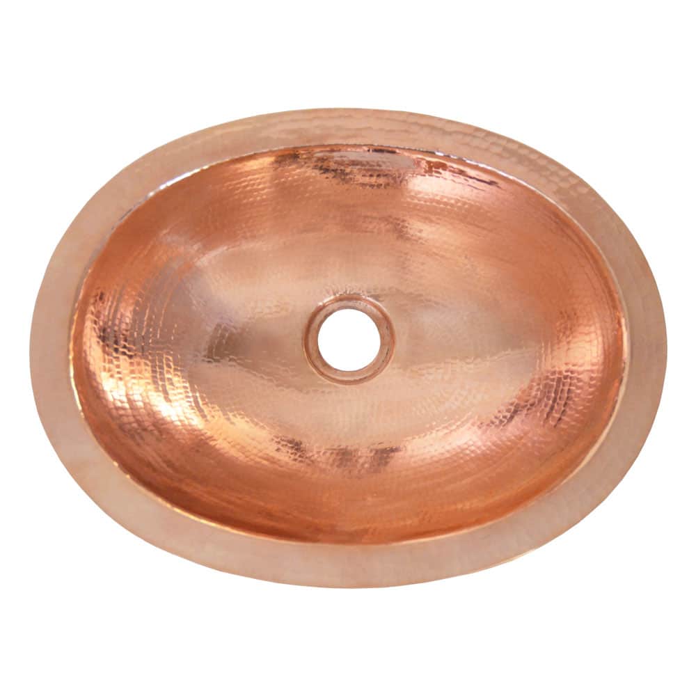 Native Trails Baby Classic 15.75" Hammered Copper Bathroom Sink