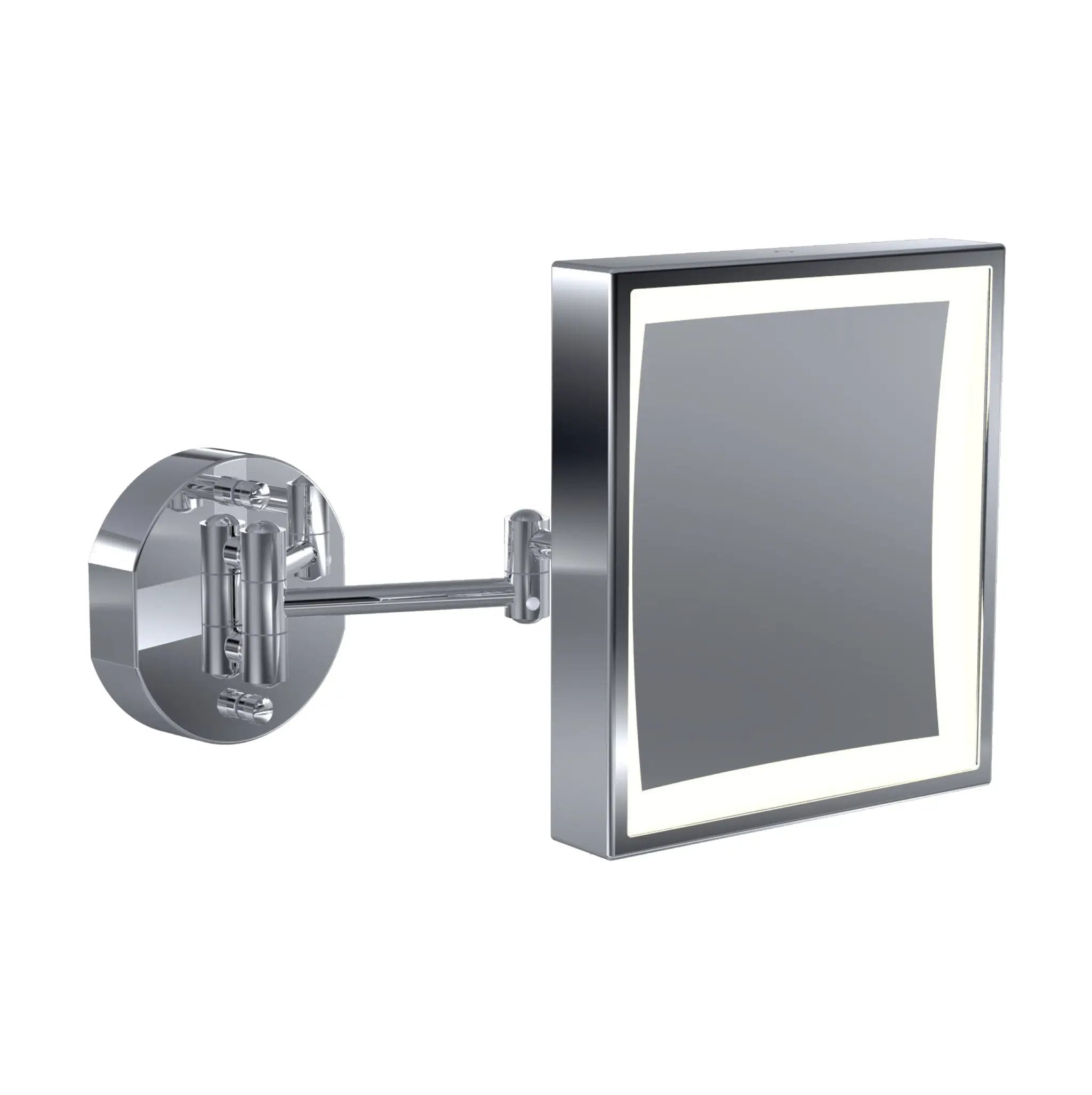 polished chrome mirror