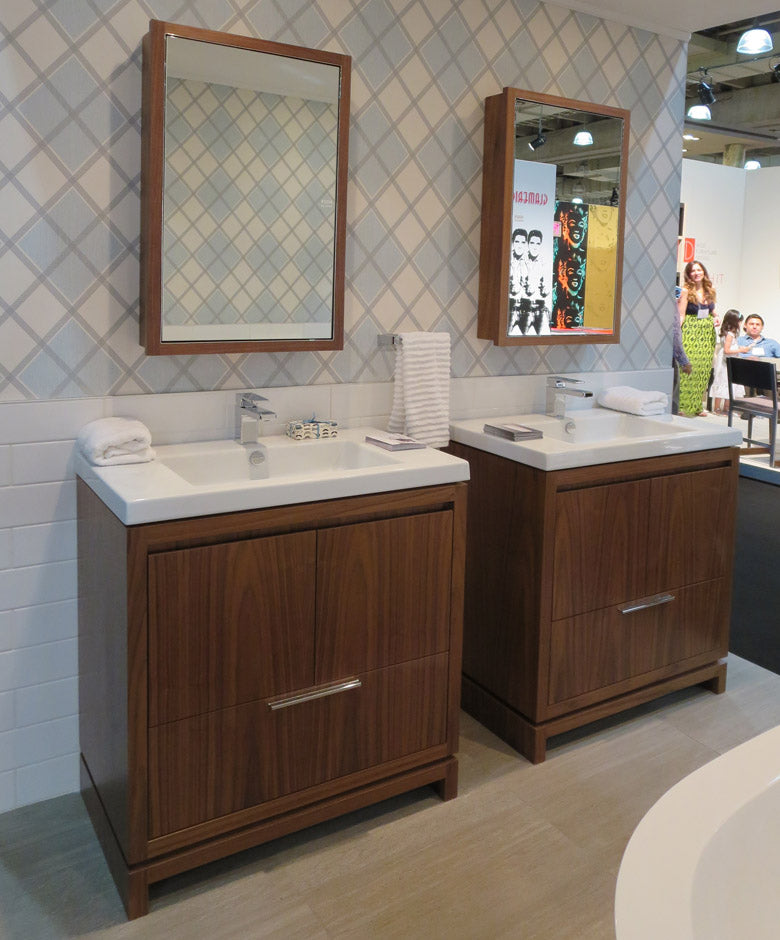 natural walnut vanity