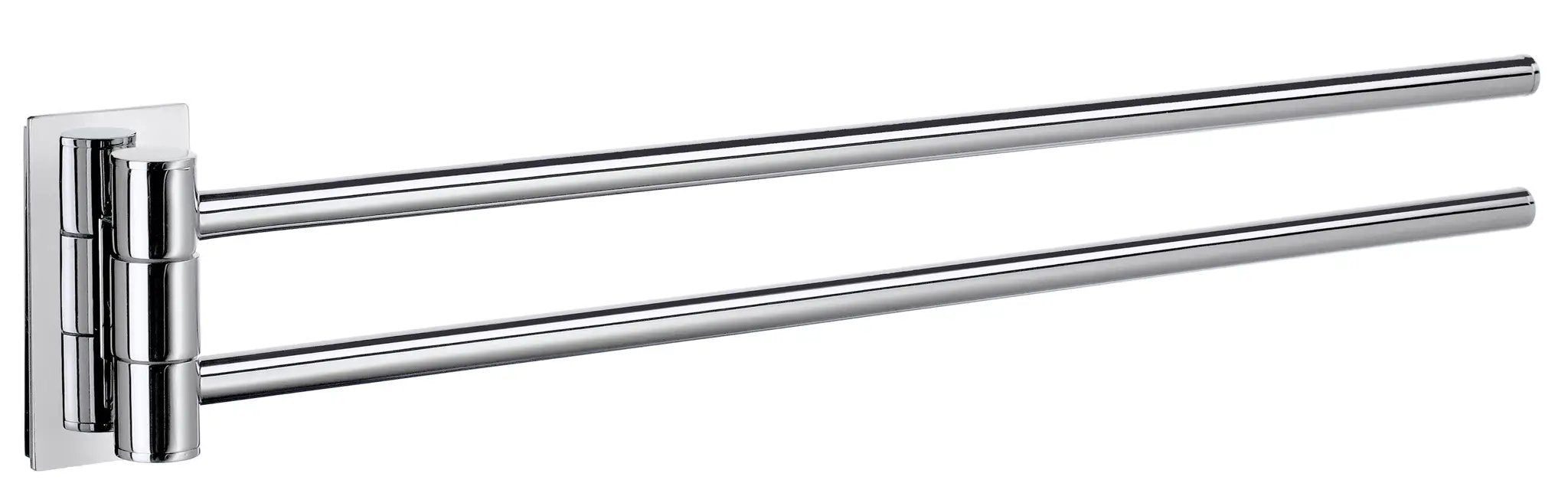polished chrome towel rail