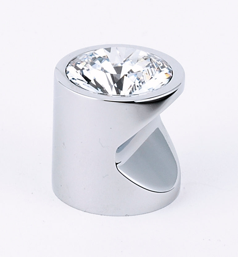 polished chrome knob