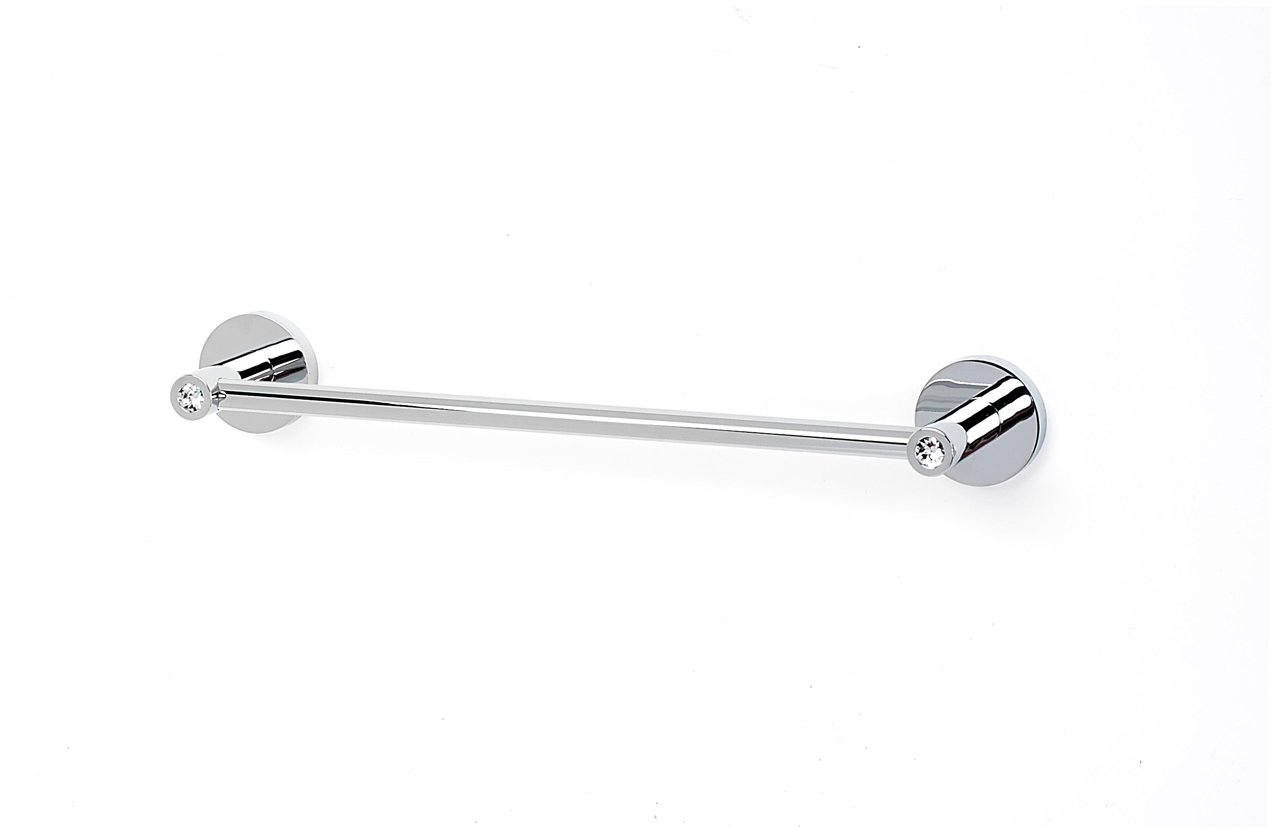 polished chrome towel bar