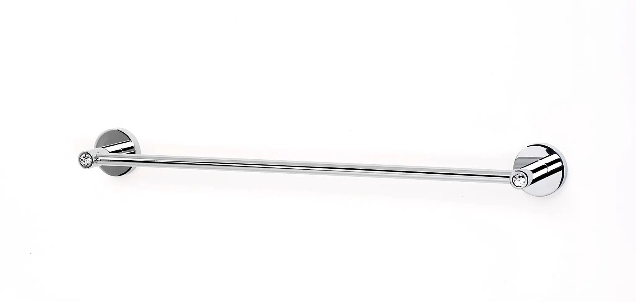 polished chrome towel bar