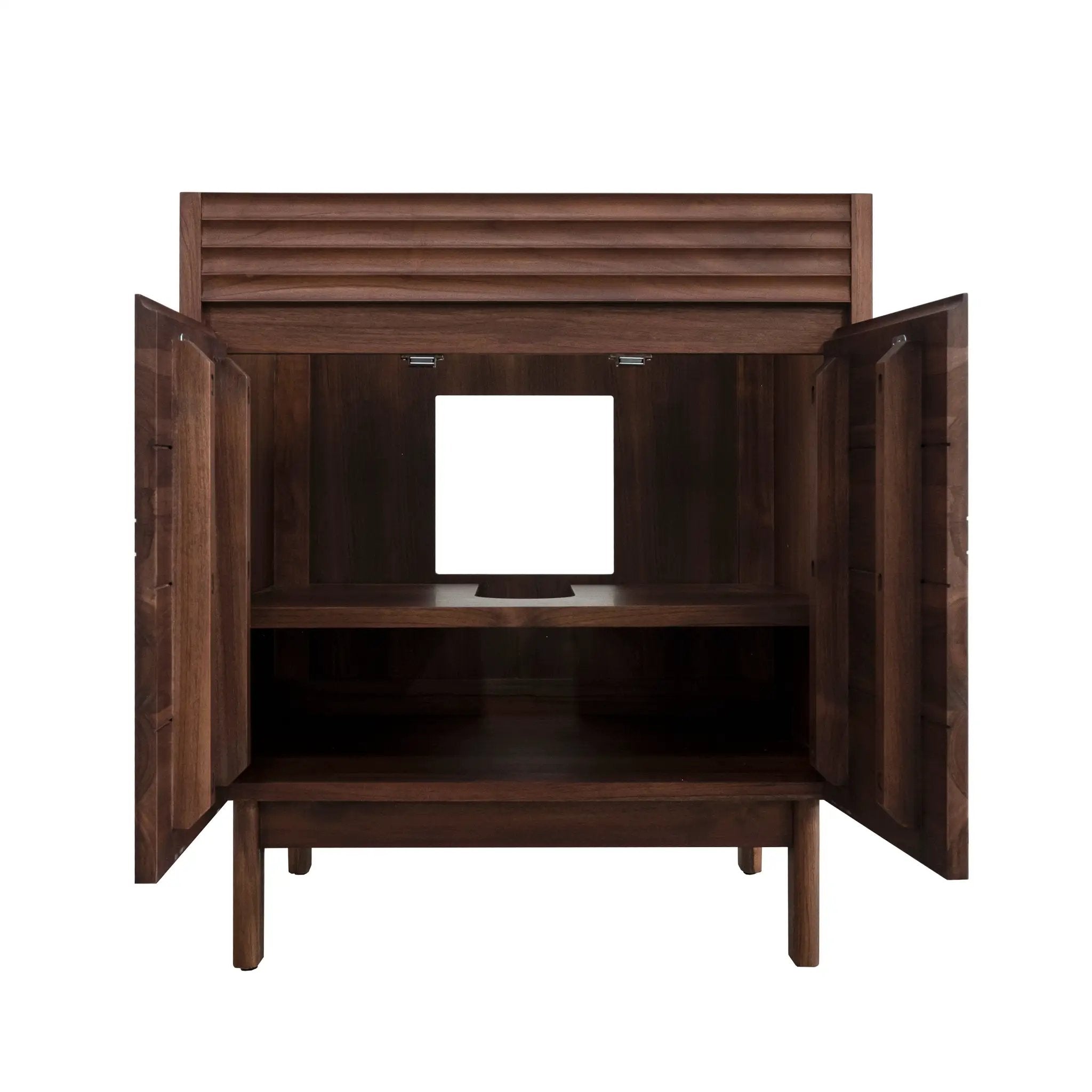 coffee teak vanity base