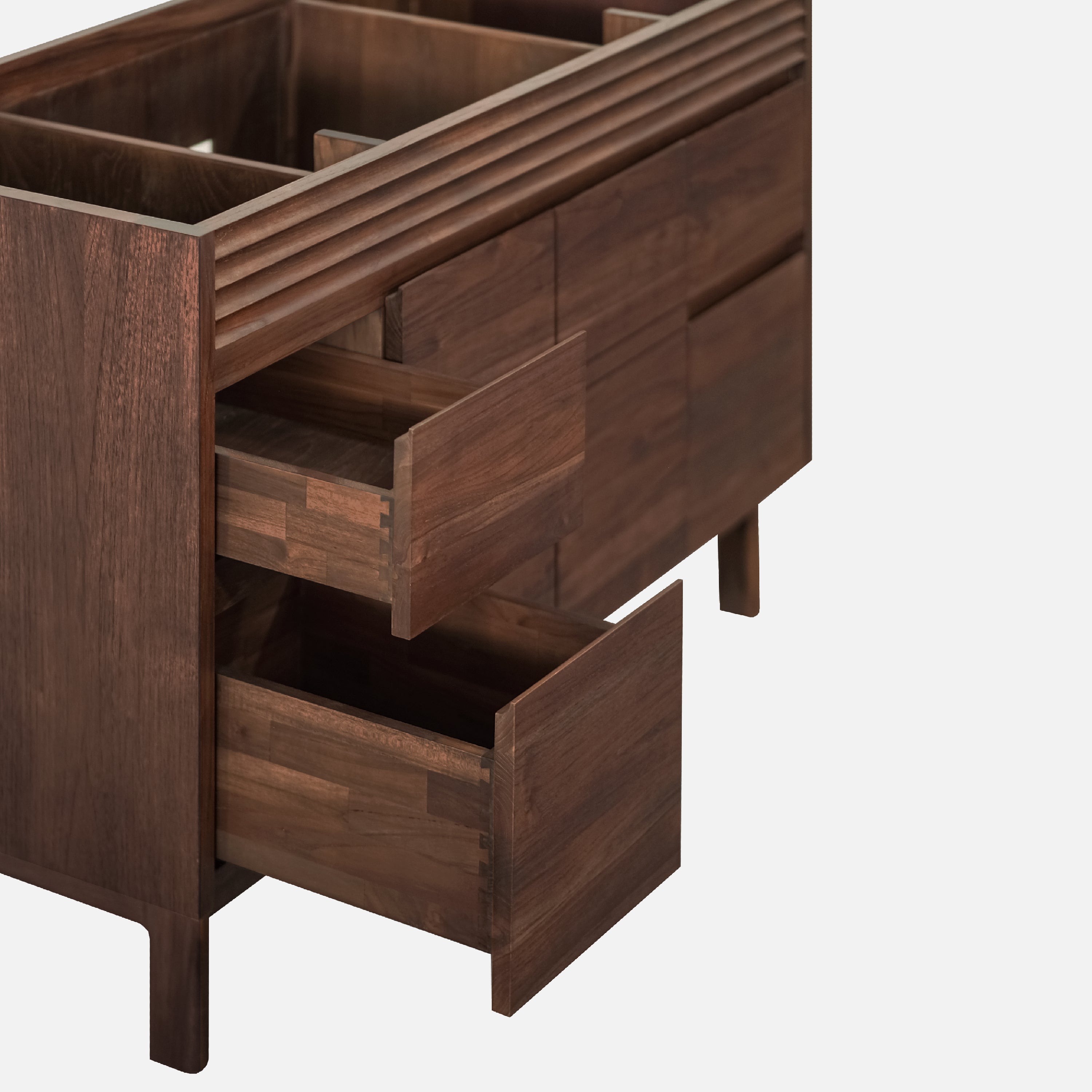 coffee teak vanity base