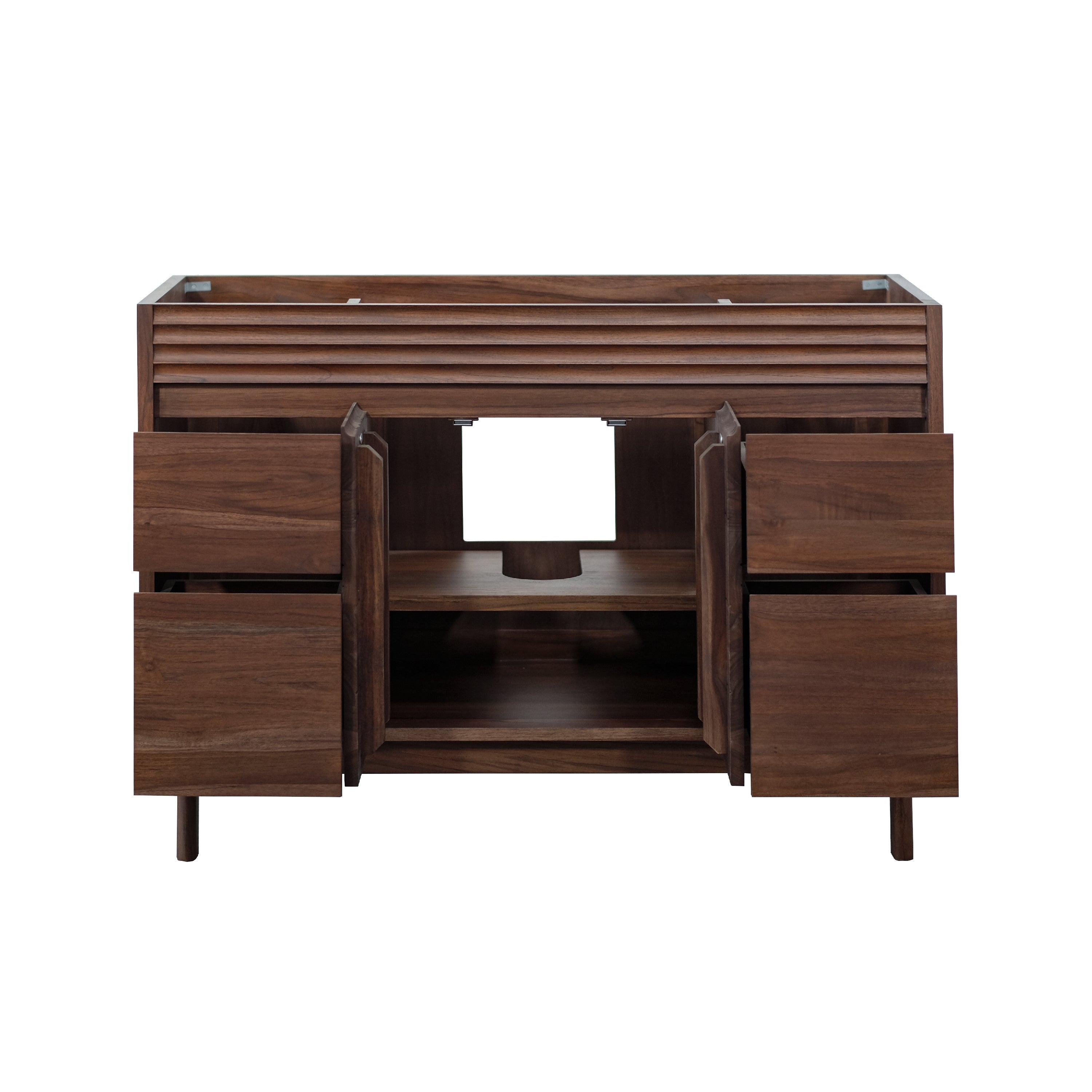 coffee teak vanity base