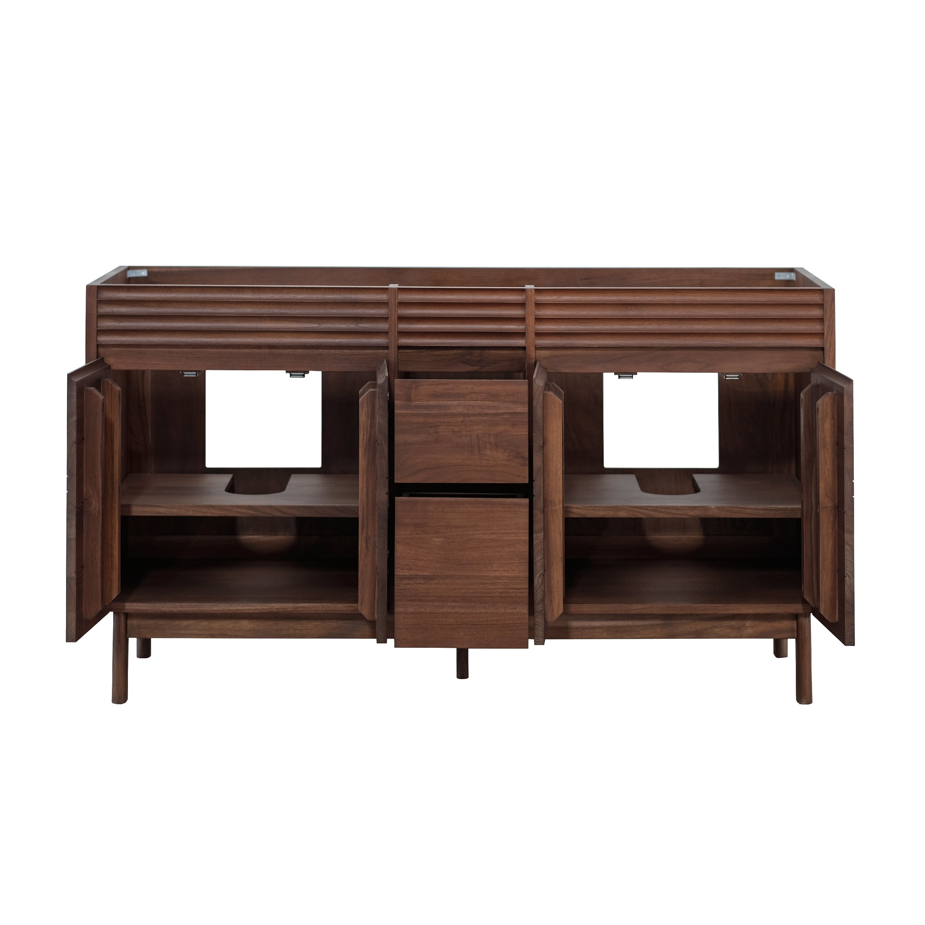 coffee teak vanity base